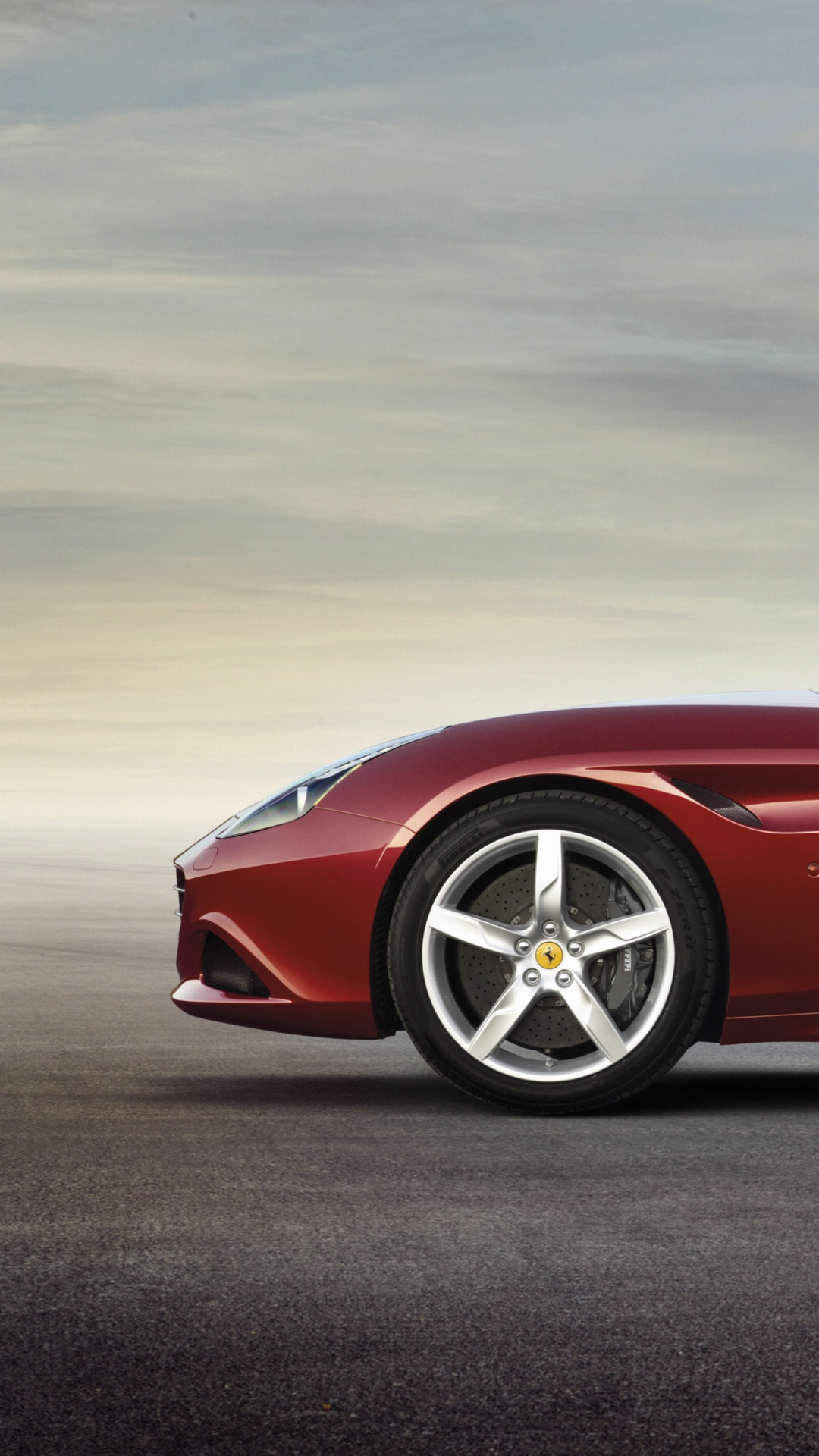 Red Convertible Coupe on Gray Asphalt Road During Daytime. Wallpaper in 1080x1920 Resolution