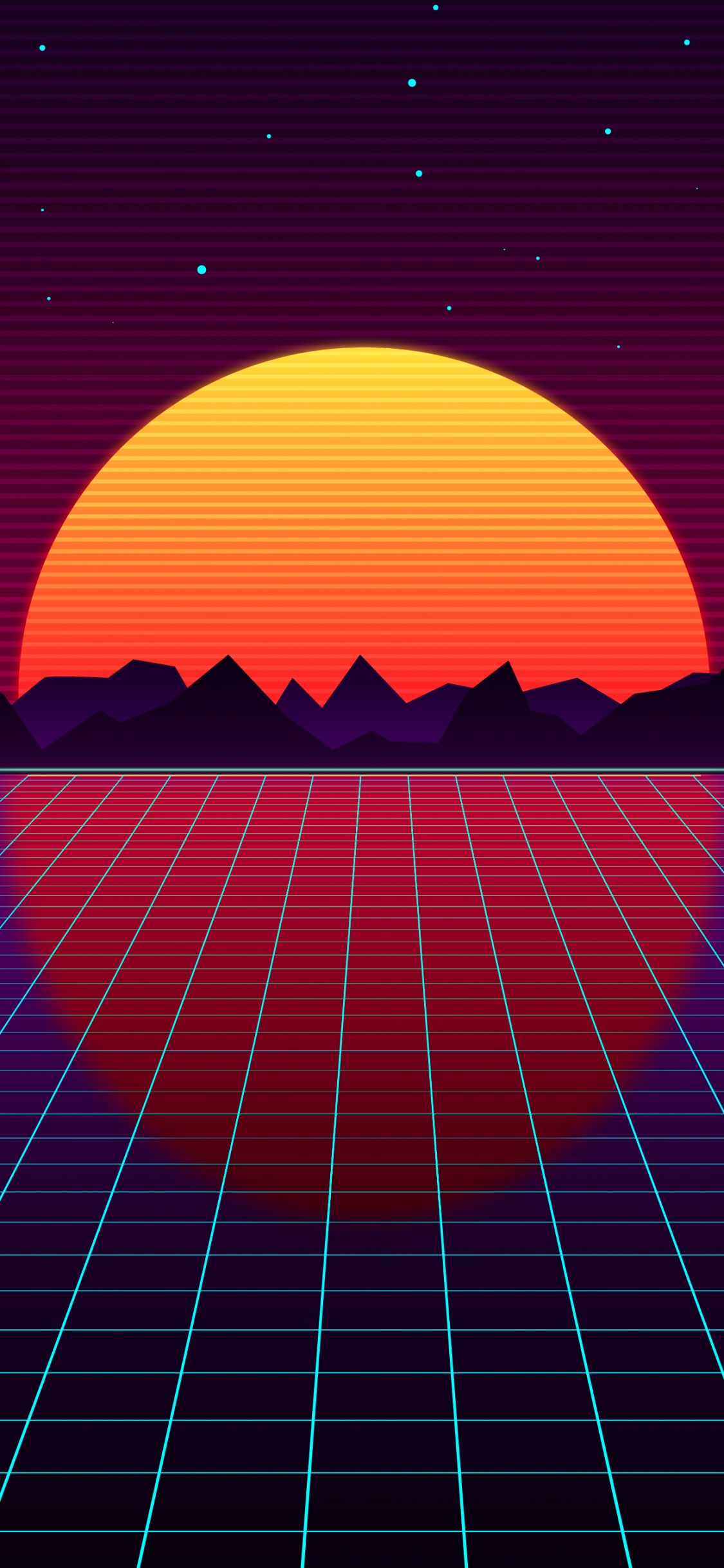 Vaporwave, Masse Biegung Raumzeit, Raumzeit, Raum, König. Wallpaper in 1125x2436 Resolution