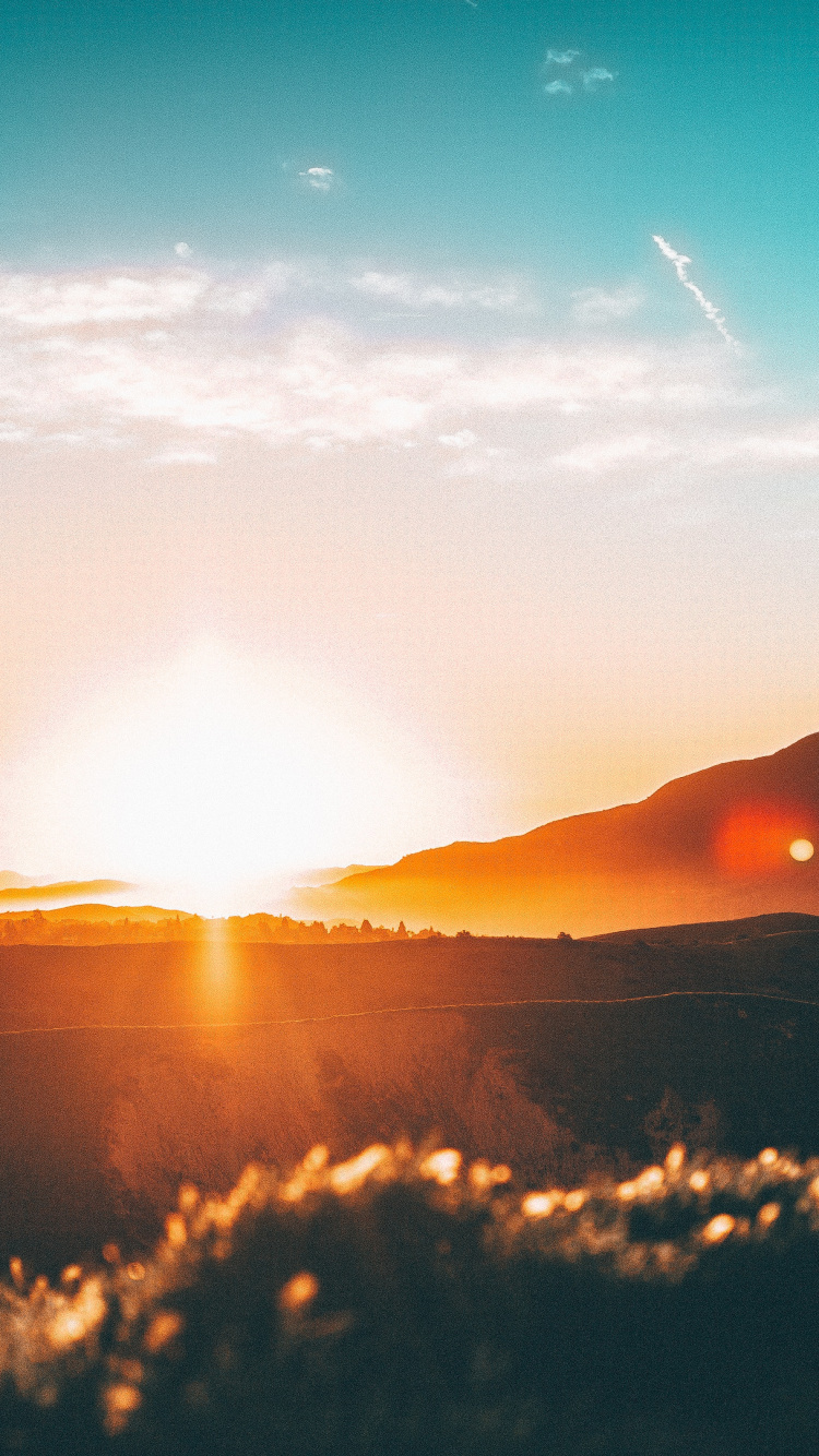 Puesta de Sol Gratis, Puesta, Ambiente, Afterglow, Ecorregión. Wallpaper in 750x1334 Resolution