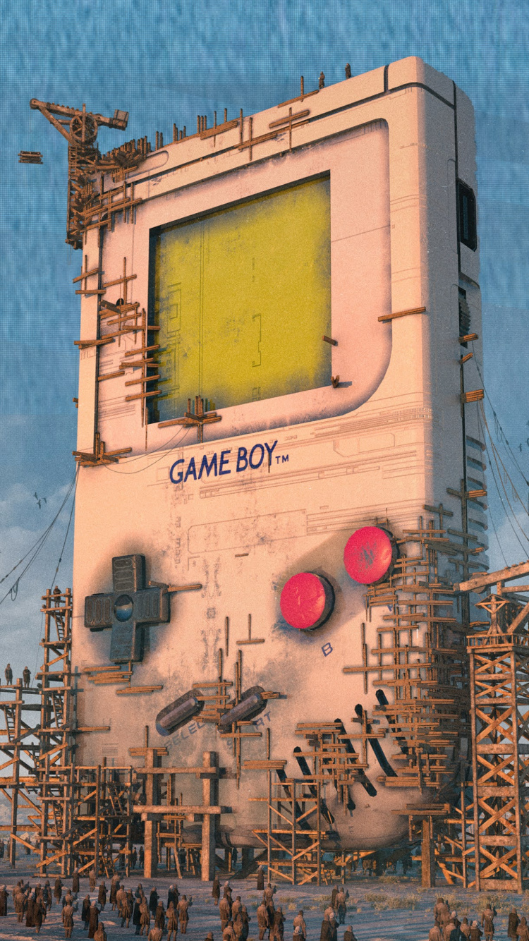 Consola de Juegos de Vídeo, Vaporwave, Tecnología Antigua, Arte, la Historia Antigua. Wallpaper in 750x1334 Resolution