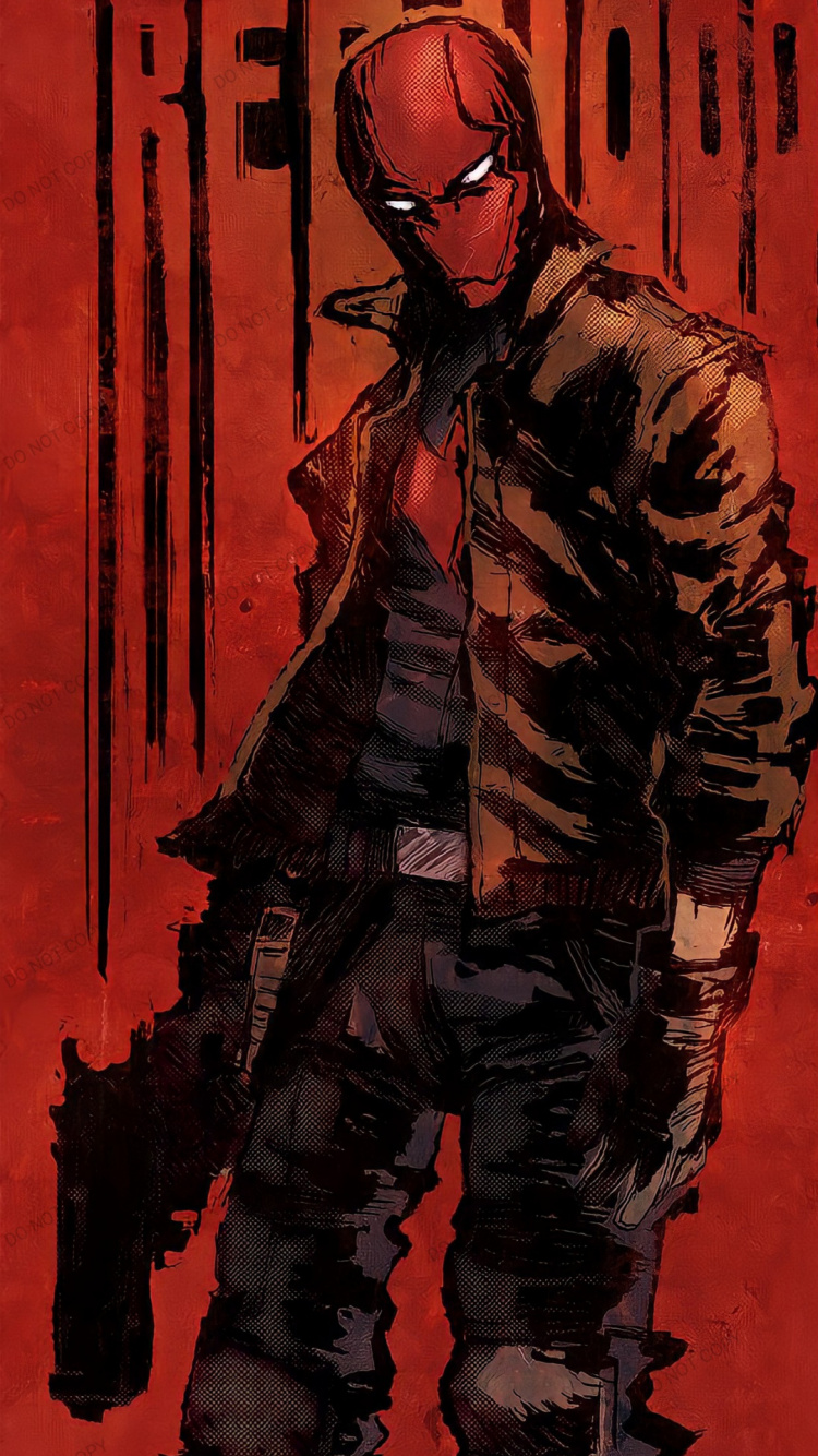 Redwoods, Redwood, Red Hood Jacket Drawing, Red Hood, Jason Todd. Wallpaper in 750x1334 Resolution