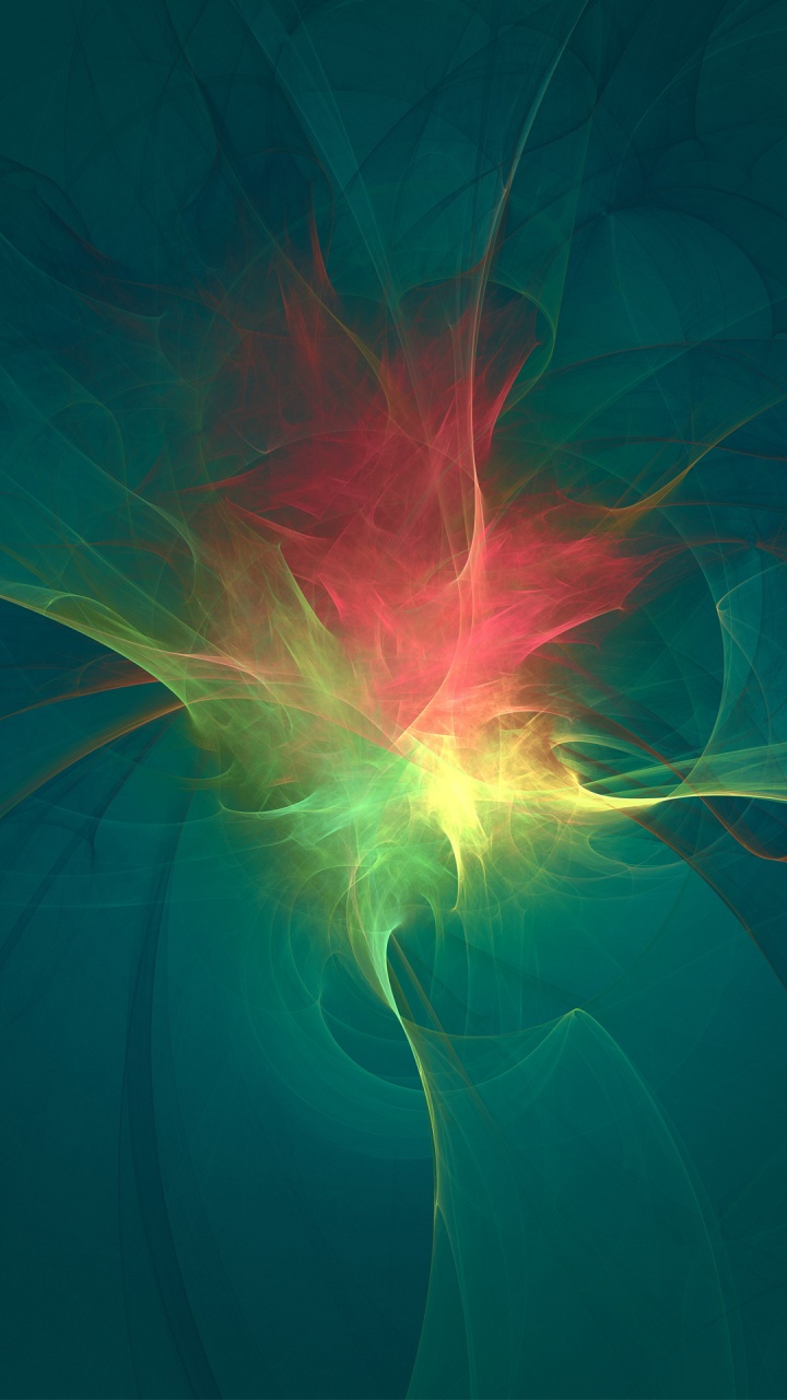 分形技术, 艺术, 光, 分形, 绿色的 壁纸 720x1280 允许