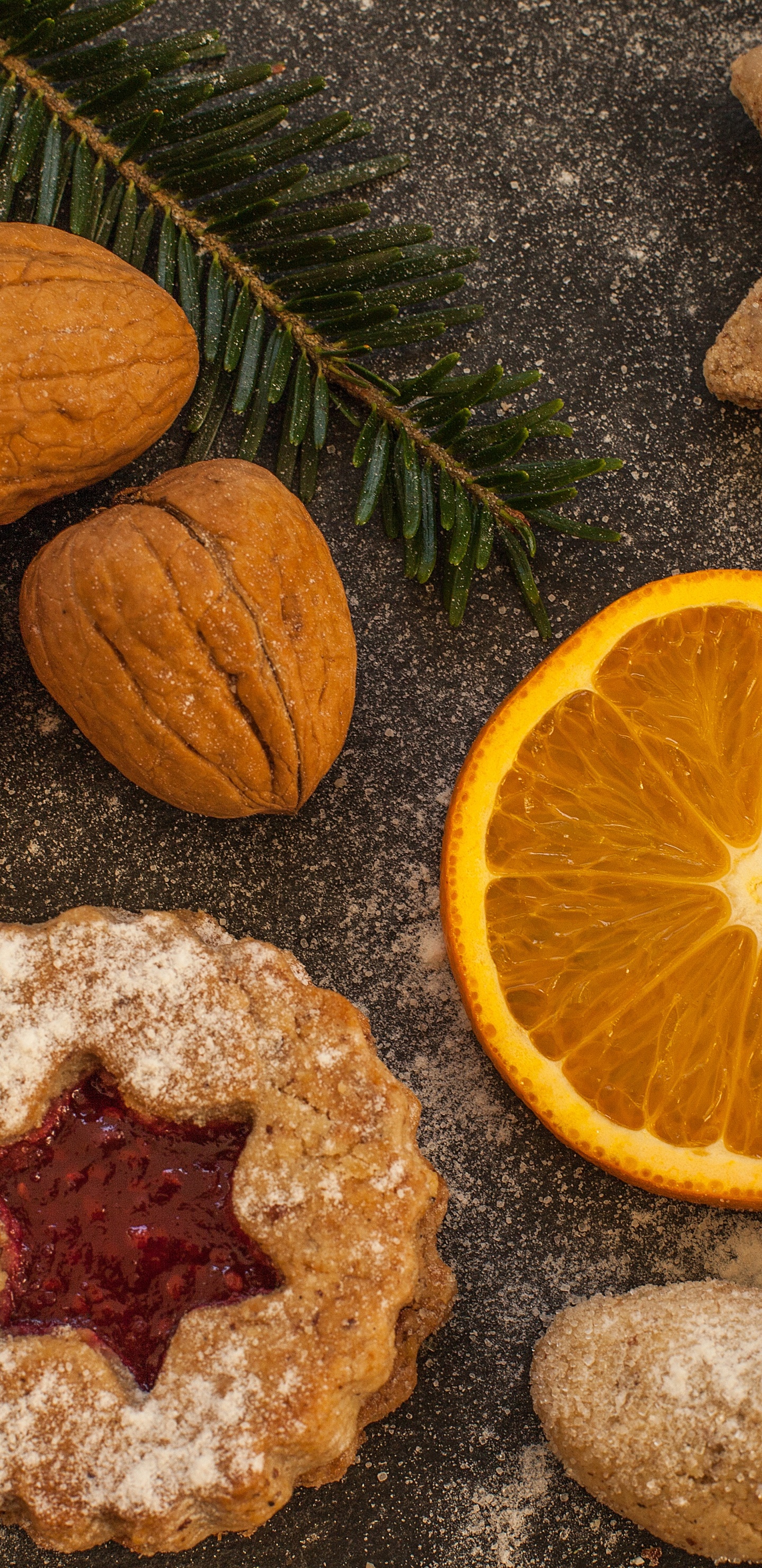 Christmas Cookie, Cookie, Baking, Dessert, Cookie Cutter. Wallpaper in 1440x2960 Resolution