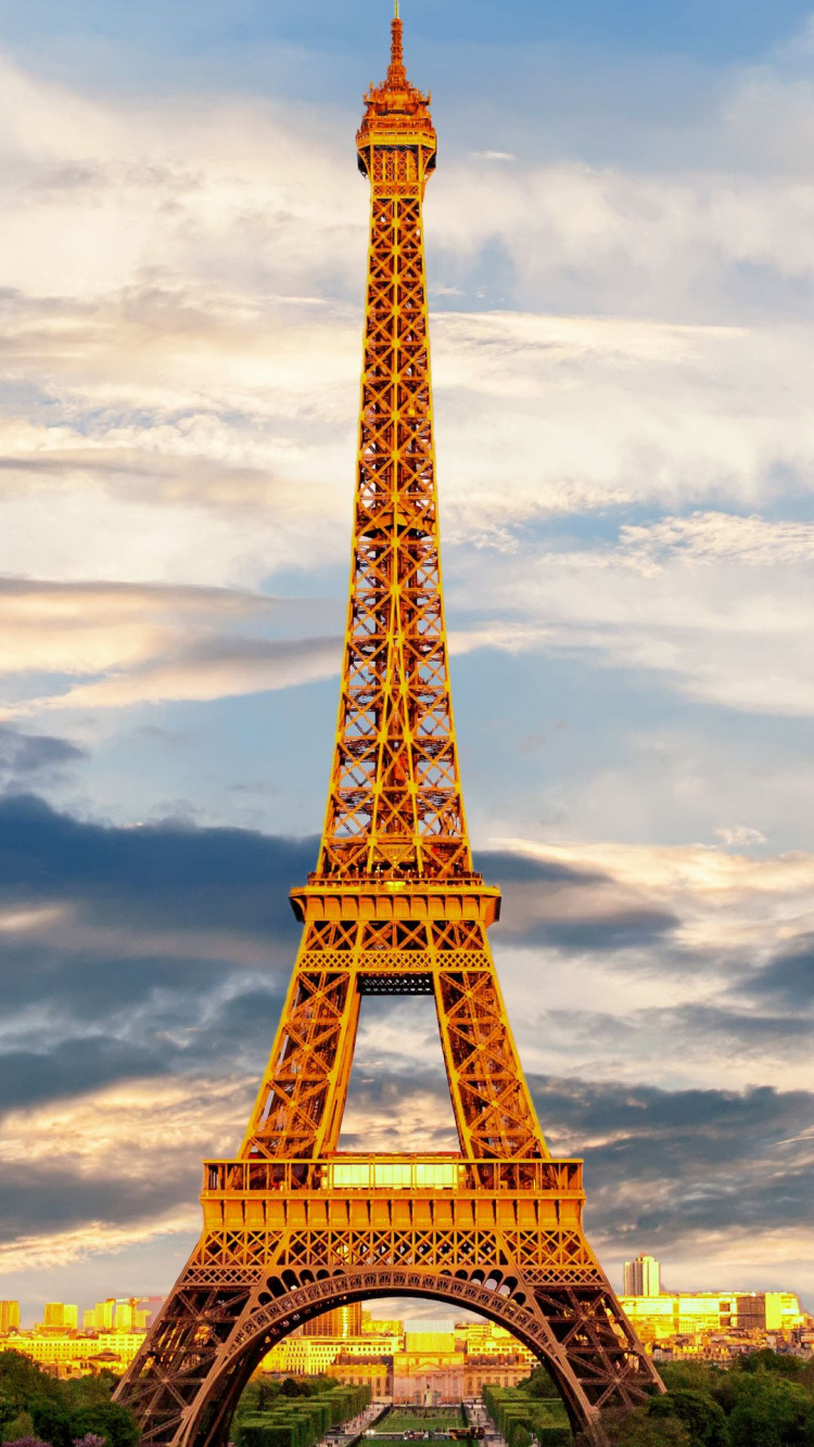Paris, Eiffelturm, Trocadero-Gärten, Deutschland, Tuilerien. Wallpaper in 750x1334 Resolution