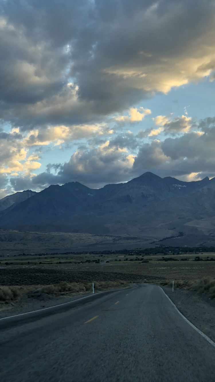 Road, Cloud, Road Surface, Infrastructure, Asphalt. Wallpaper in 750x1334 Resolution