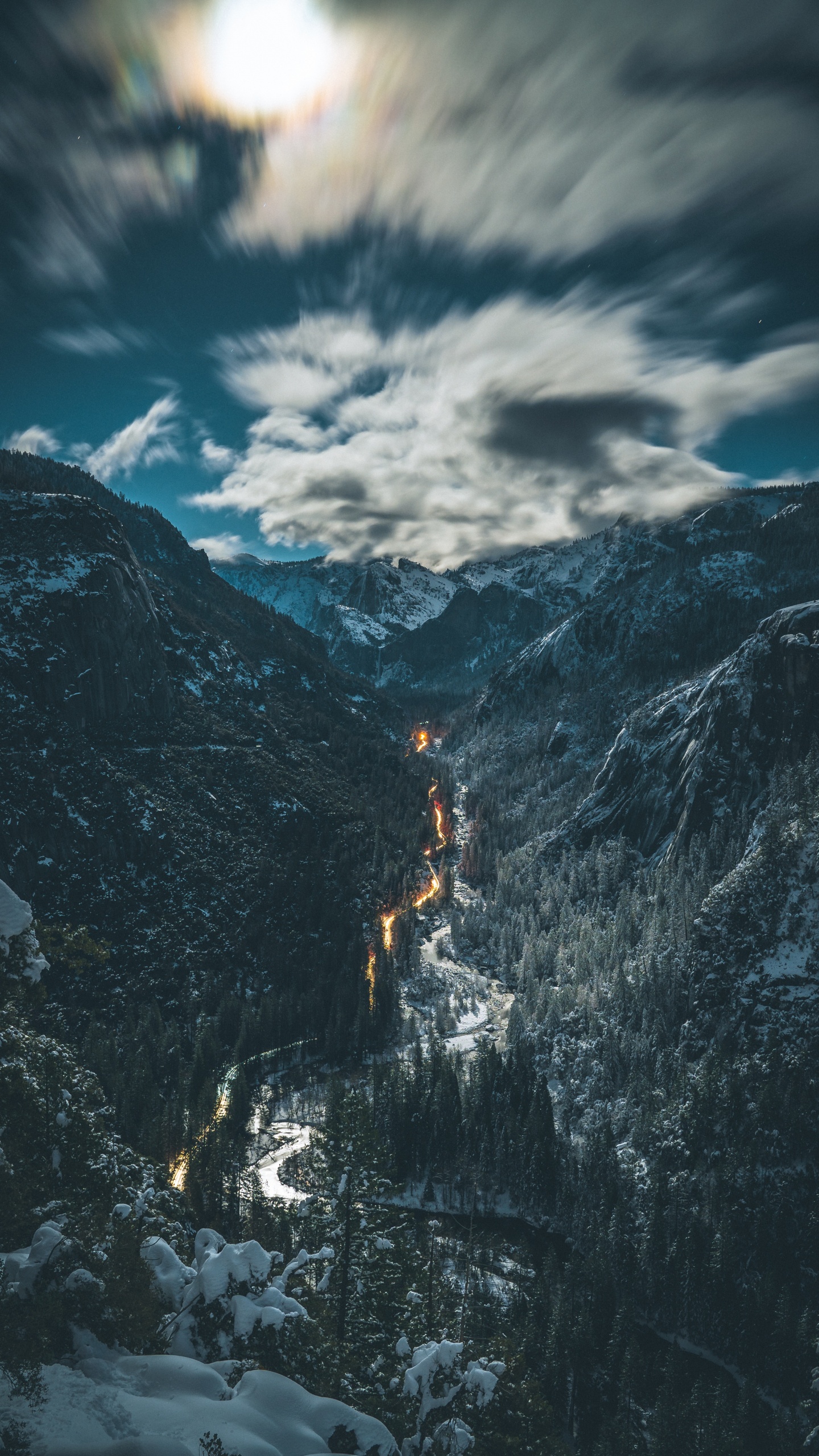 Mountainous Landforms, Mountain, Nature, Cloud, Mountain Range. Wallpaper in 1440x2560 Resolution