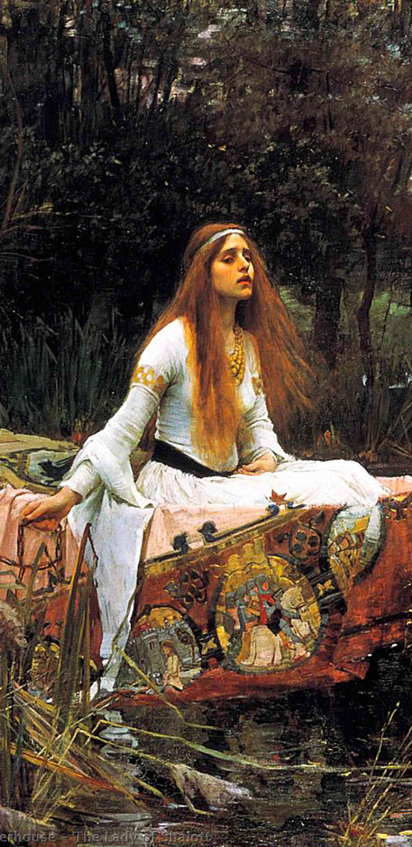 La Dame de Shalott, Poésie, Fraternité Préraphaélite, Art, Arts Visuels. Wallpaper in 1440x2960 Resolution
