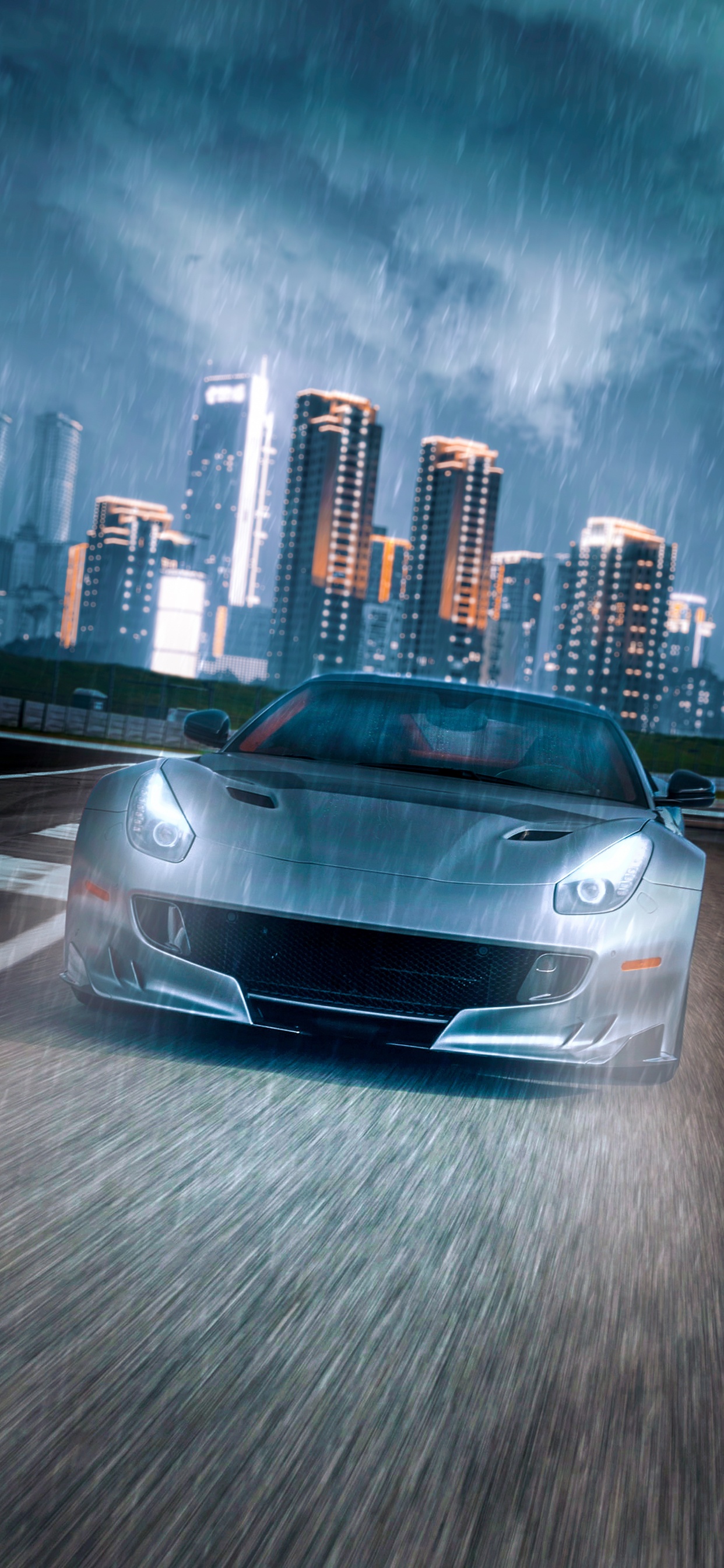 Carro de Lujo, Deportivo, Coche, Supercoche, Edificio. Wallpaper in 1242x2688 Resolution