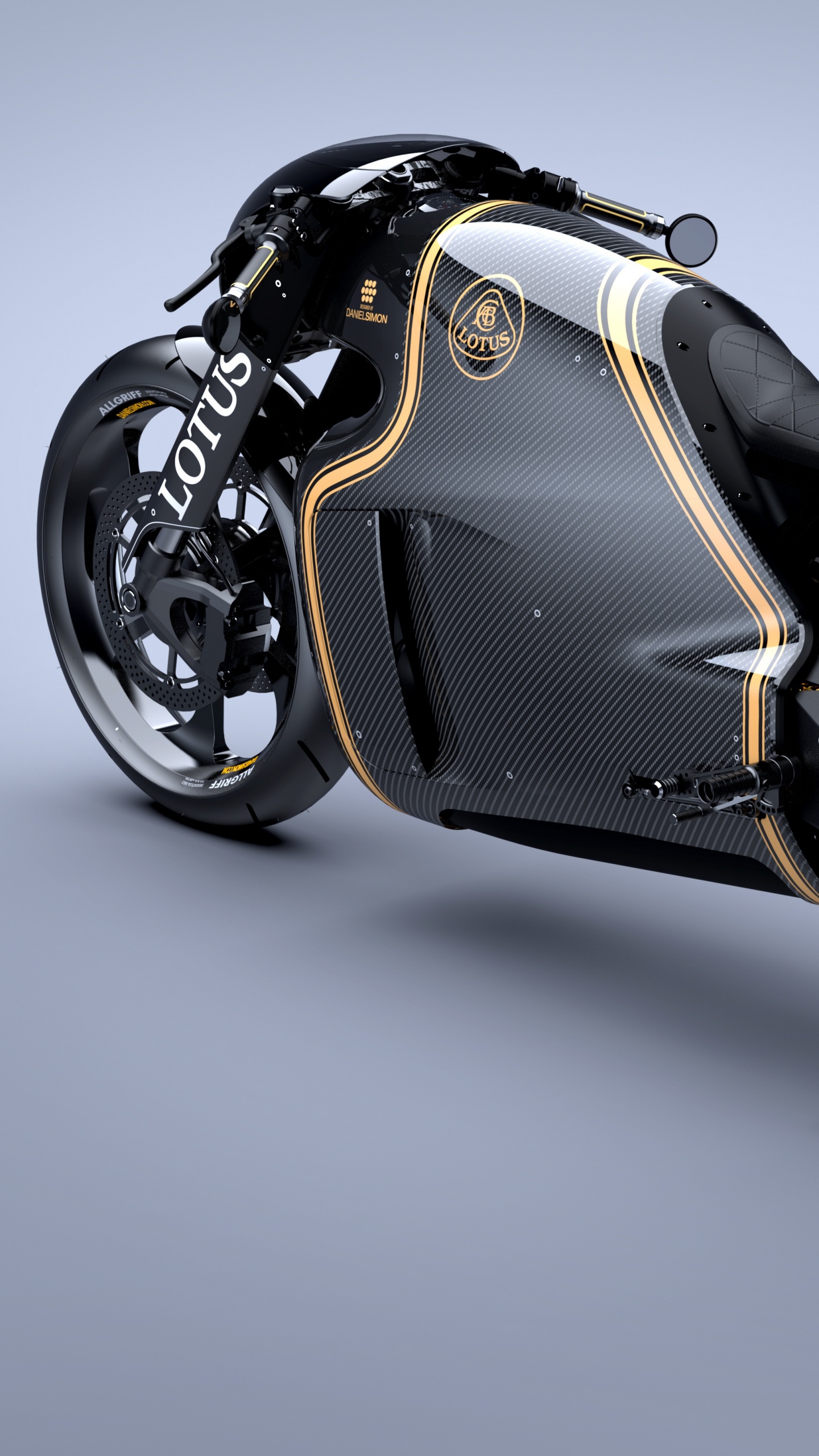 Casque Moto Noir et Argent. Wallpaper in 1440x2560 Resolution