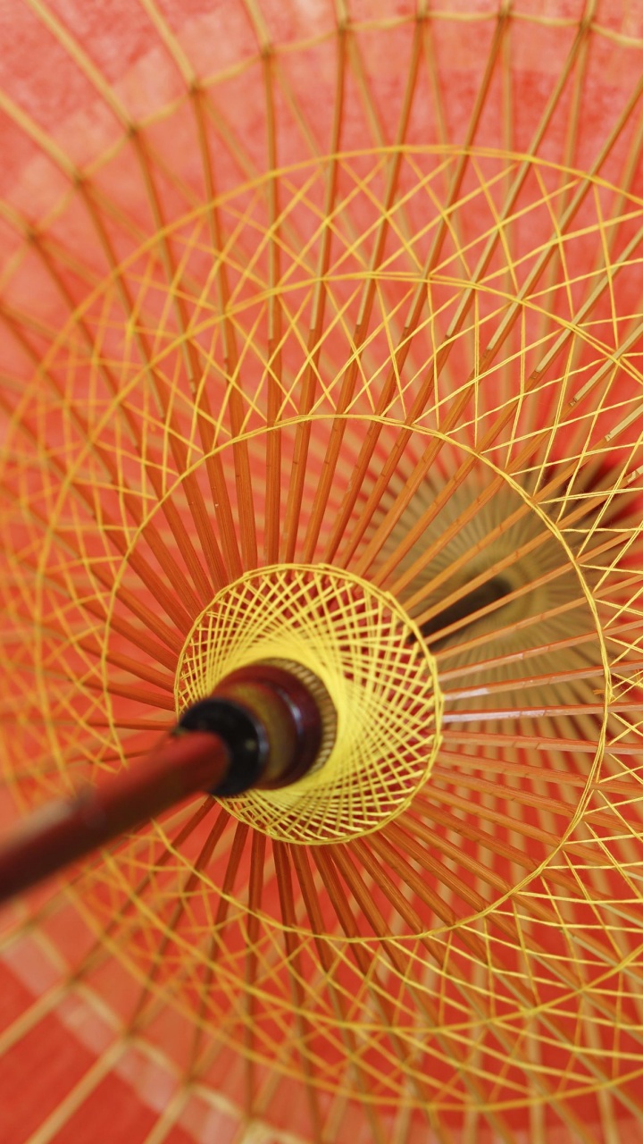 Abanico Redondo Rojo y Amarillo. Wallpaper in 720x1280 Resolution