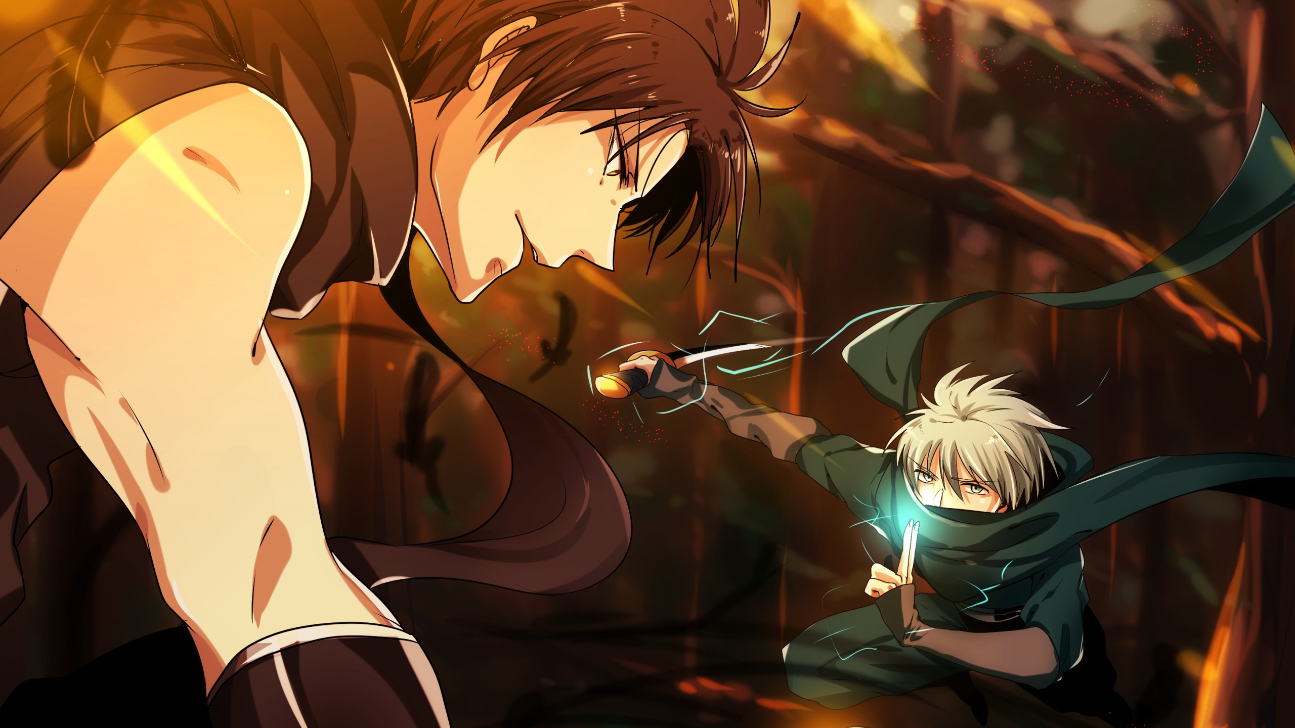 Personaje de Anime Masculino de Pelo Amarillo. Wallpaper in 2560x1440 Resolution