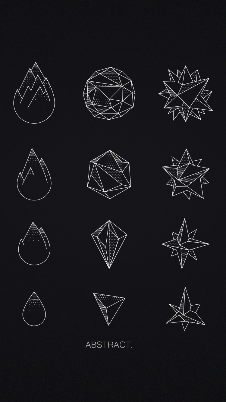 Art, Design, Geometric Abstraction, Pattern, Logo. Wallpaper in 750x1334 Resolution