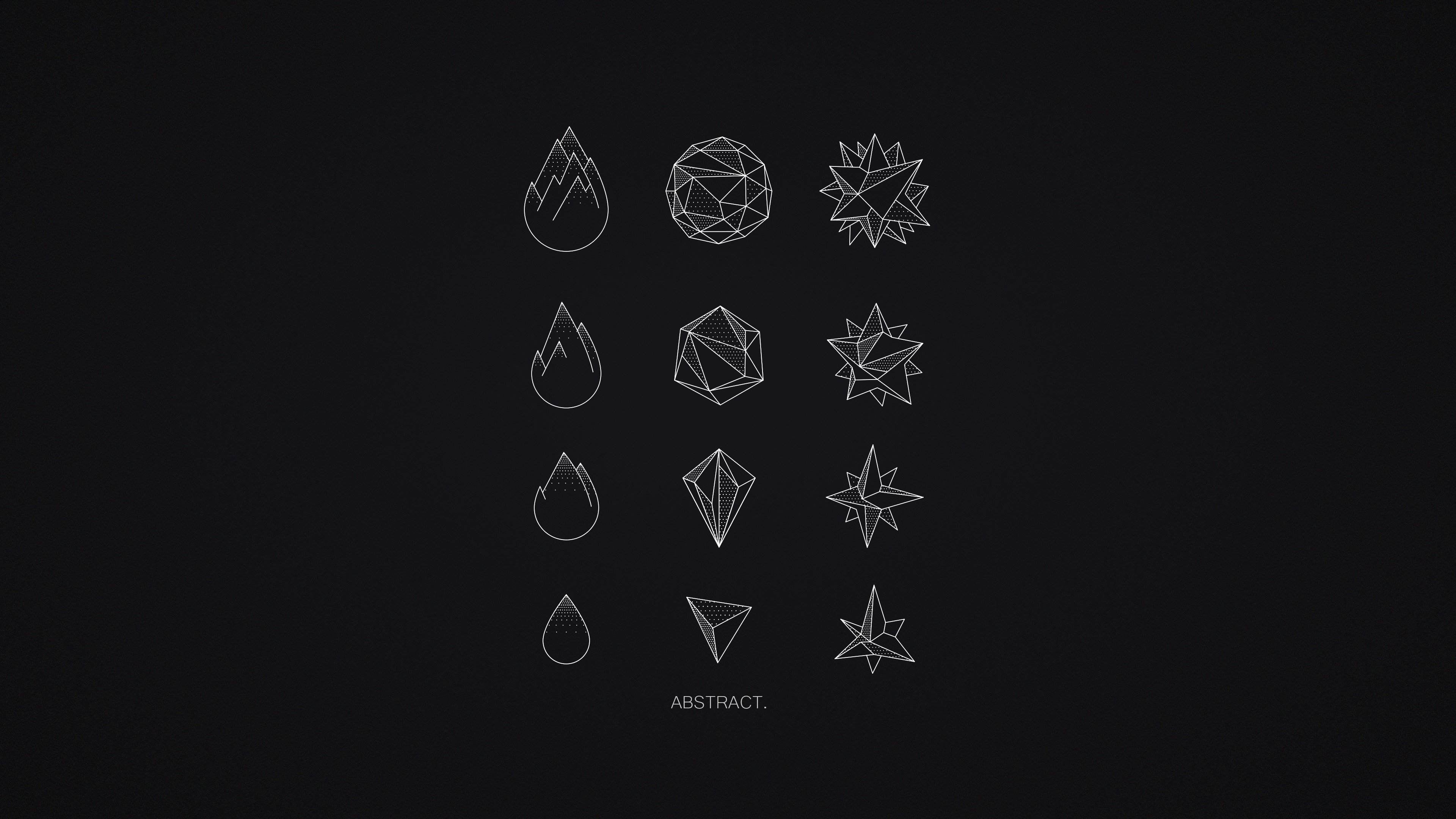 Kunst, Design, Geometrische Abstraktion, Muster, Firmenzeichen. Wallpaper in 3840x2160 Resolution