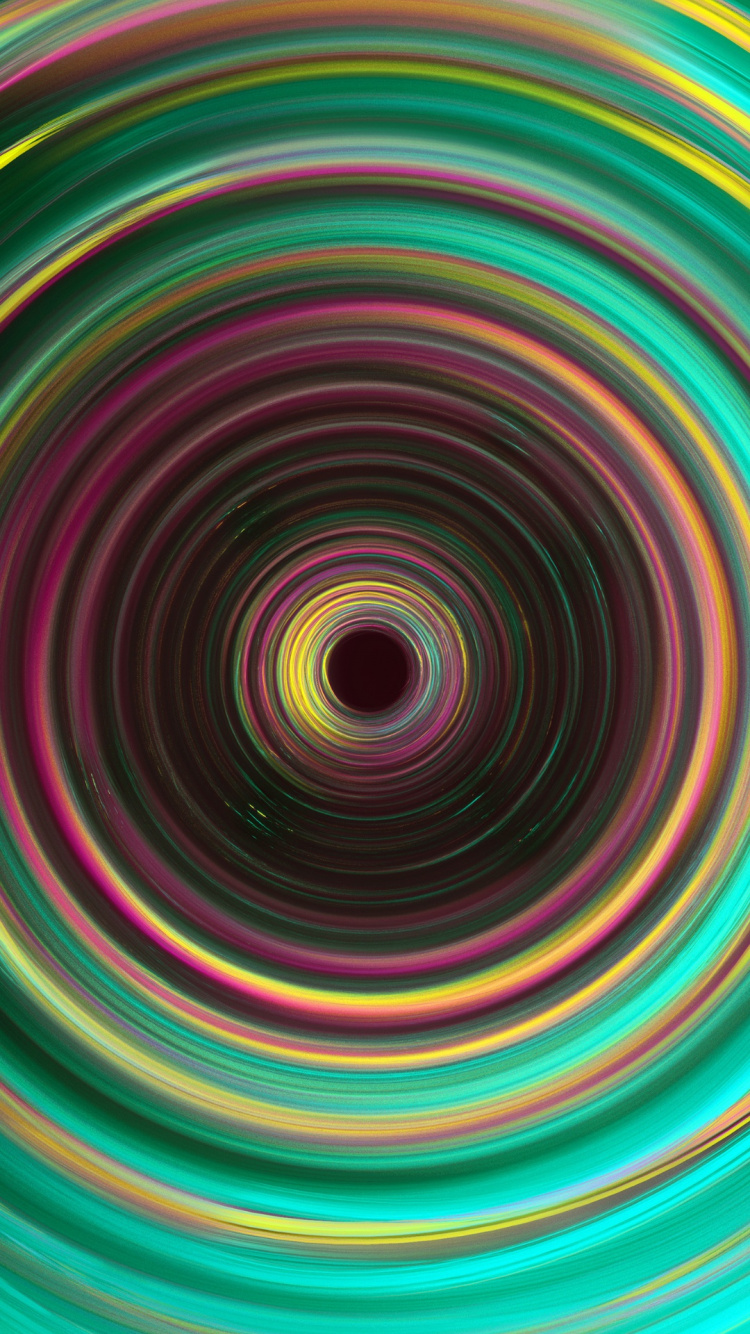 圆圈, 艺术, 色彩, 光, 紫色的 壁纸 750x1334 允许