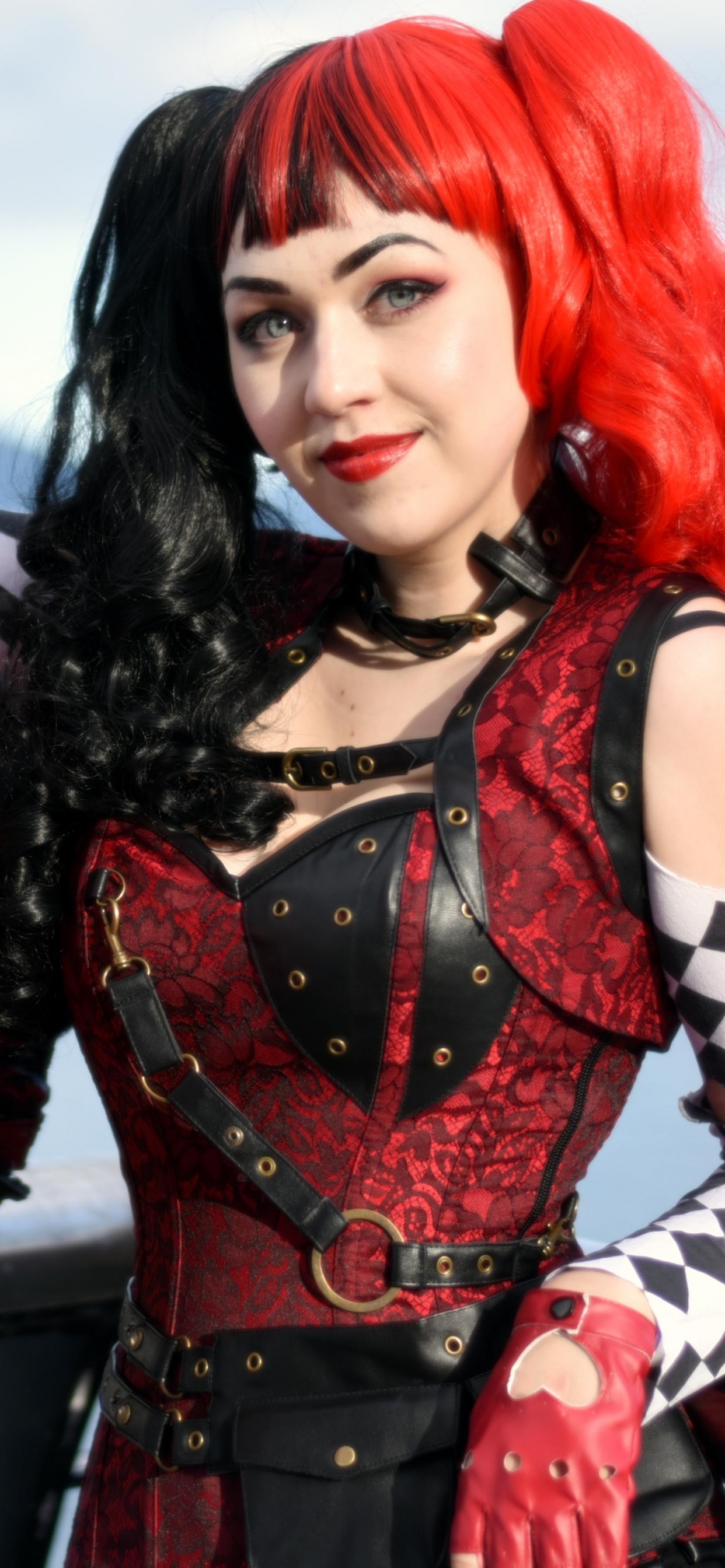 Harley Quinn, Cosplay, Kostüm, Goth Subkultur, Fernsehen. Wallpaper in 1242x2688 Resolution
