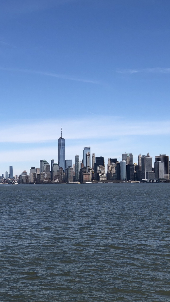 New York City, Staten Island Ferry, Daytime, Tower Block, City. Wallpaper in 720x1280 Resolution