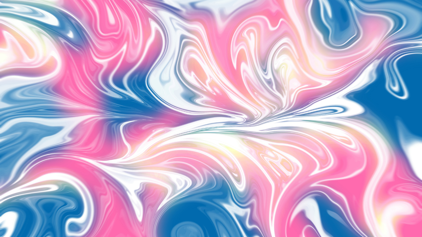 Pintura Abstracta Rosa Blanca y Azul. Wallpaper in 1366x768 Resolution