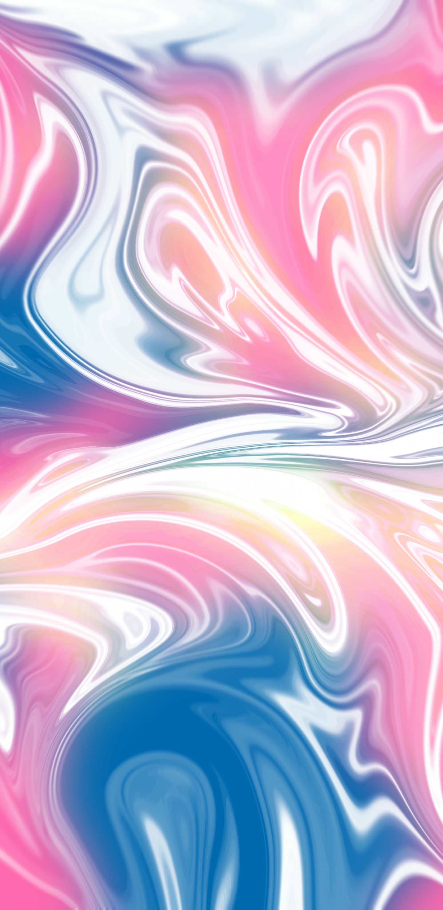 Pink White and Blue Abstract Painting. Wallpaper in 1440x2960 Resolution