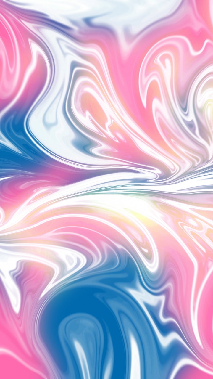 Pink White and Blue Abstract Painting. Wallpaper in 720x1280 Resolution