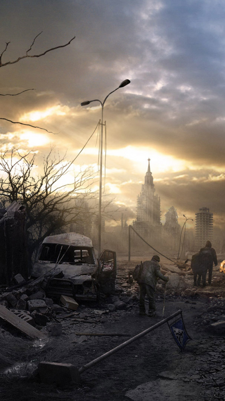 Ambiente, Ficción Apocalíptica, Arma Nuclear, Edificio, Guerra. Wallpaper in 750x1334 Resolution
