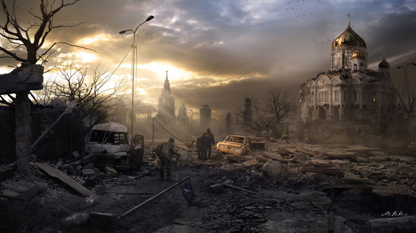 Atmosphere, Cloud, Landscape, Sky, Apocalyptic Fiction. Wallpaper in 1366x768 Resolution