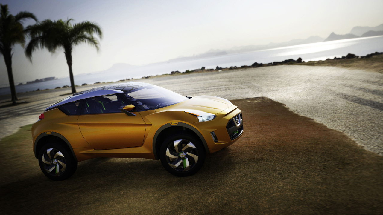 Yellow Chevrolet Camaro on Beach During Daytime. Wallpaper in 1280x720 Resolution