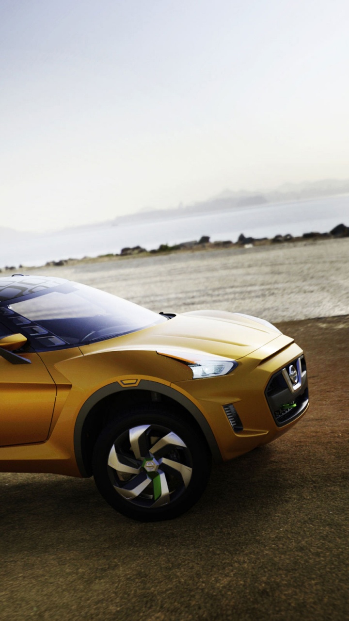 Yellow Chevrolet Camaro on Beach During Daytime. Wallpaper in 720x1280 Resolution