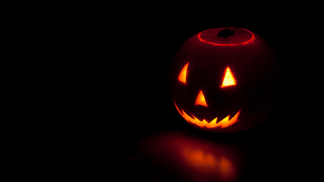 Calabaza, Süßes Oder Saures, Orange, Schnitzerei, Jack o Lantern. Wallpaper in 1366x768 Resolution