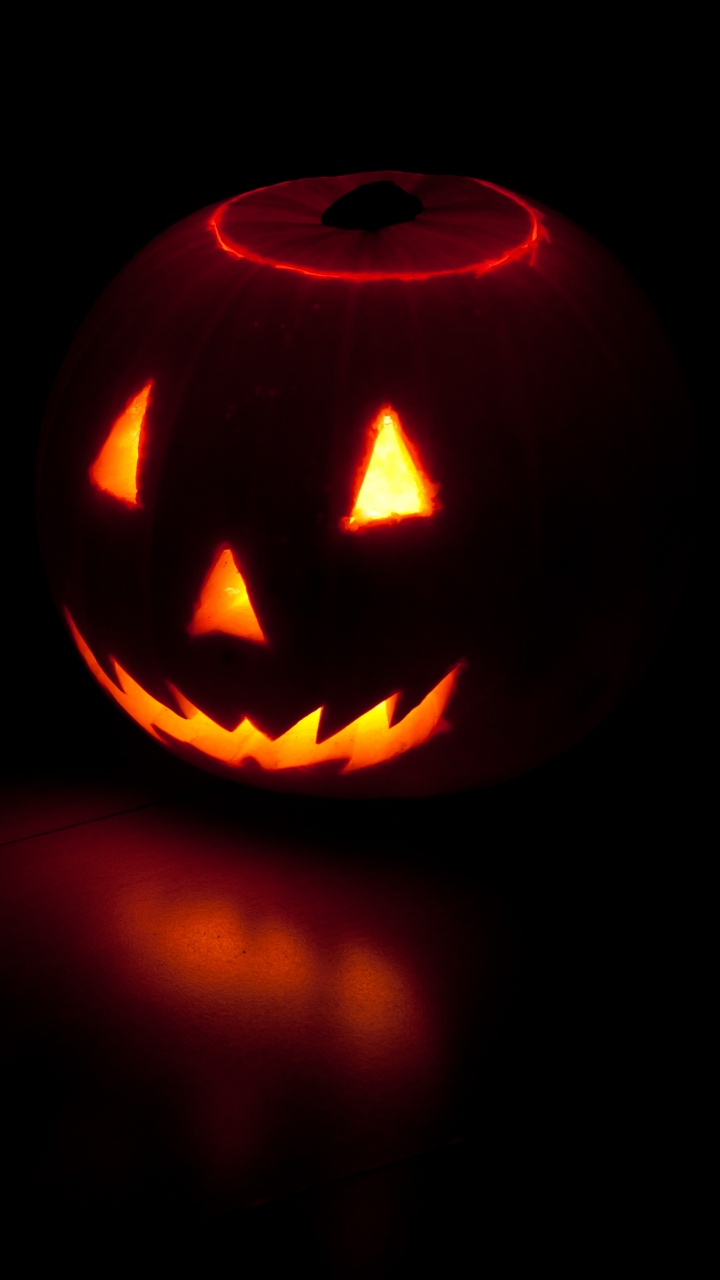 Calabaza, Truco o Trato, Naranja, Talla, Boca. Wallpaper in 720x1280 Resolution