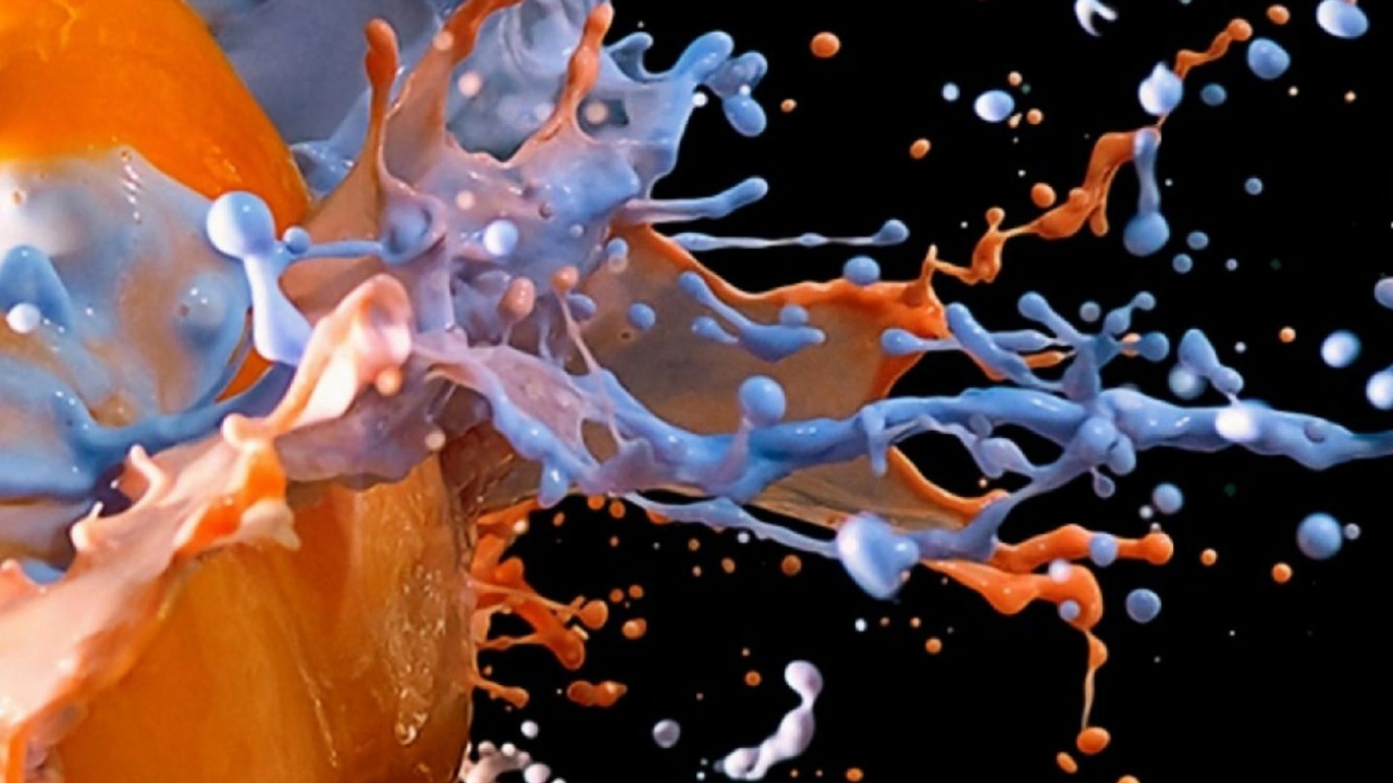 Illustration de Fumée Bleue et Blanche. Wallpaper in 1280x720 Resolution