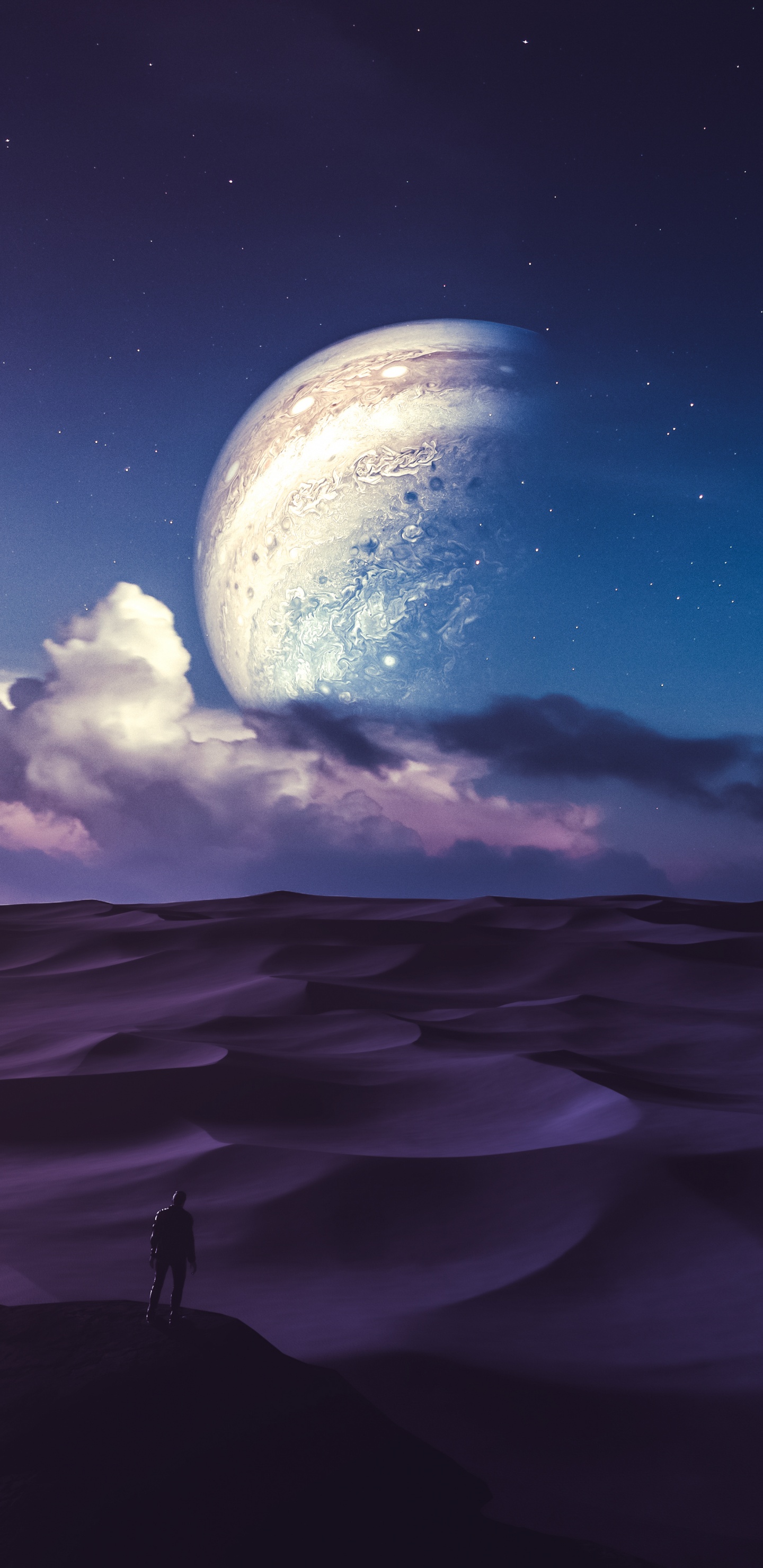 Ambiente, Naturaleza, Entorno Natural, Luna, Paisaje Natural. Wallpaper in 1440x2960 Resolution