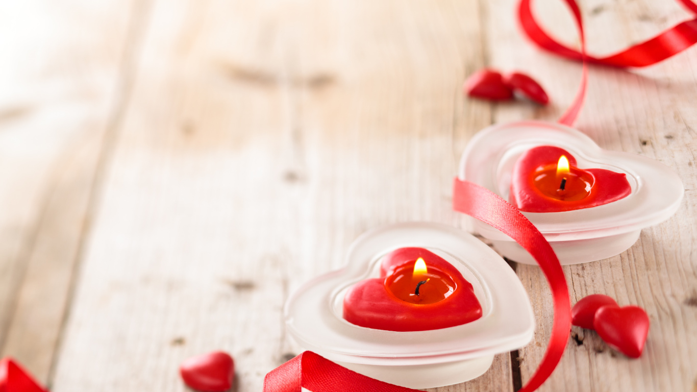 Herzen, Valentines Tag, Lebensmittel, Kirsche, Dessert. Wallpaper in 1366x768 Resolution