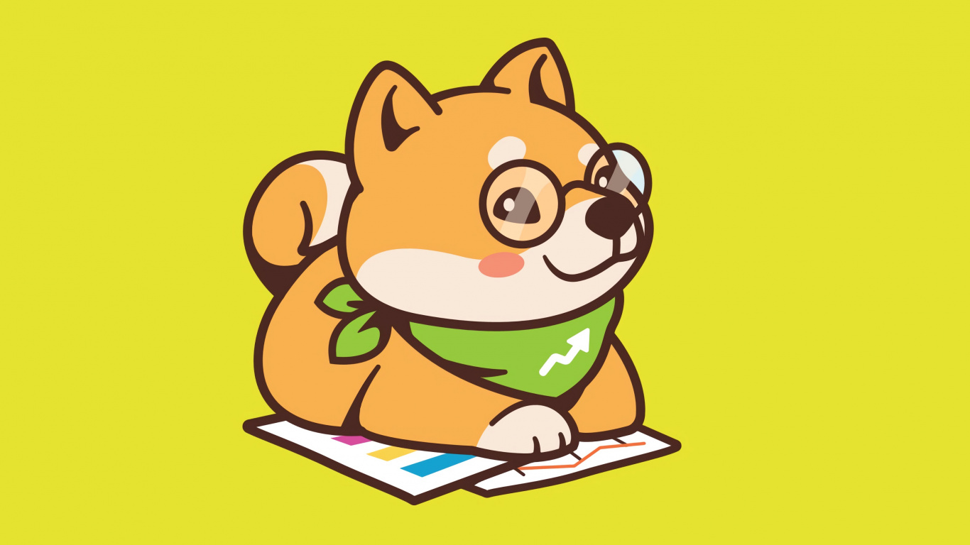 Brown Bear in Blue Shirt Illustration. Wallpaper in 1366x768 Resolution