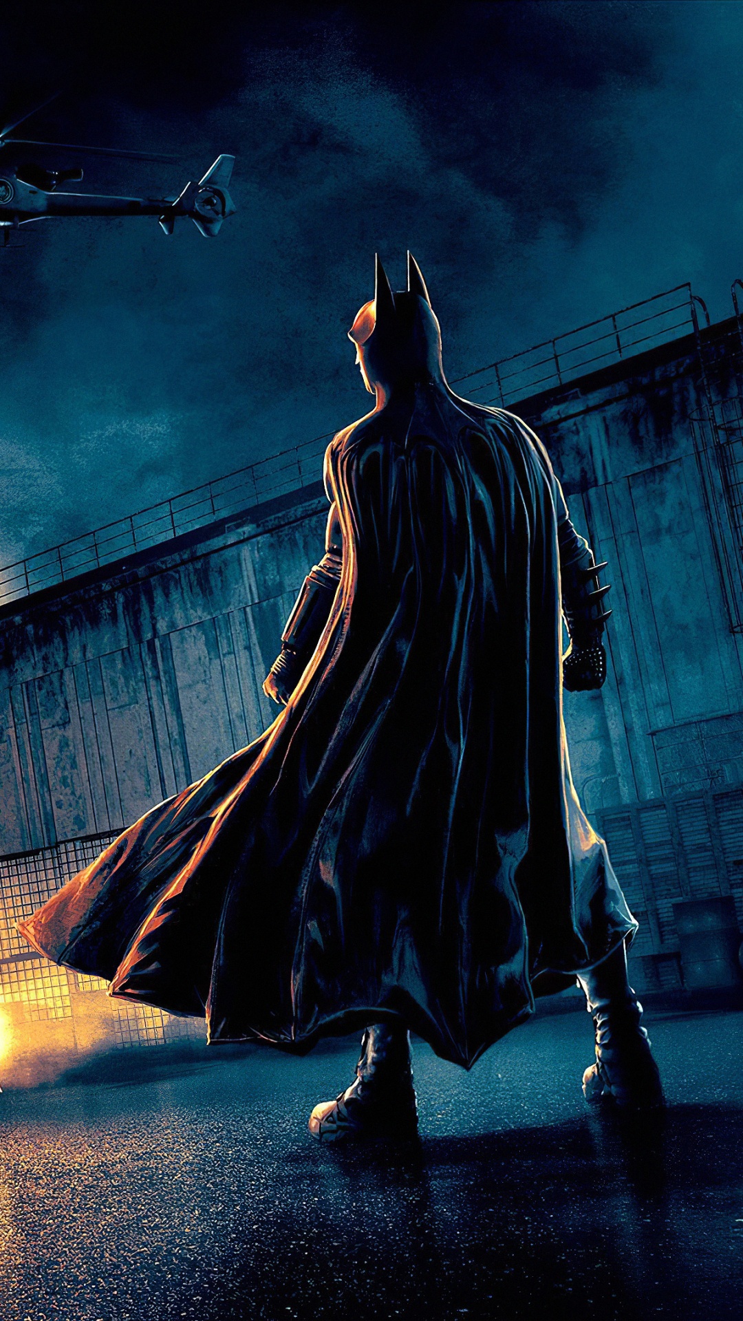 Femme en Robe Noire Debout Sur le Pont. Wallpaper in 1080x1920 Resolution