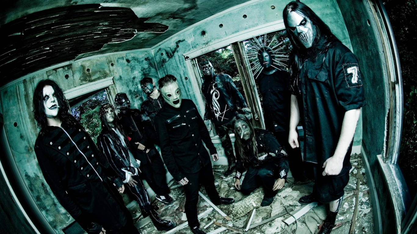 Slipknot, Oscuridad, de Vehículos de Motor. Wallpaper in 1366x768 Resolution
