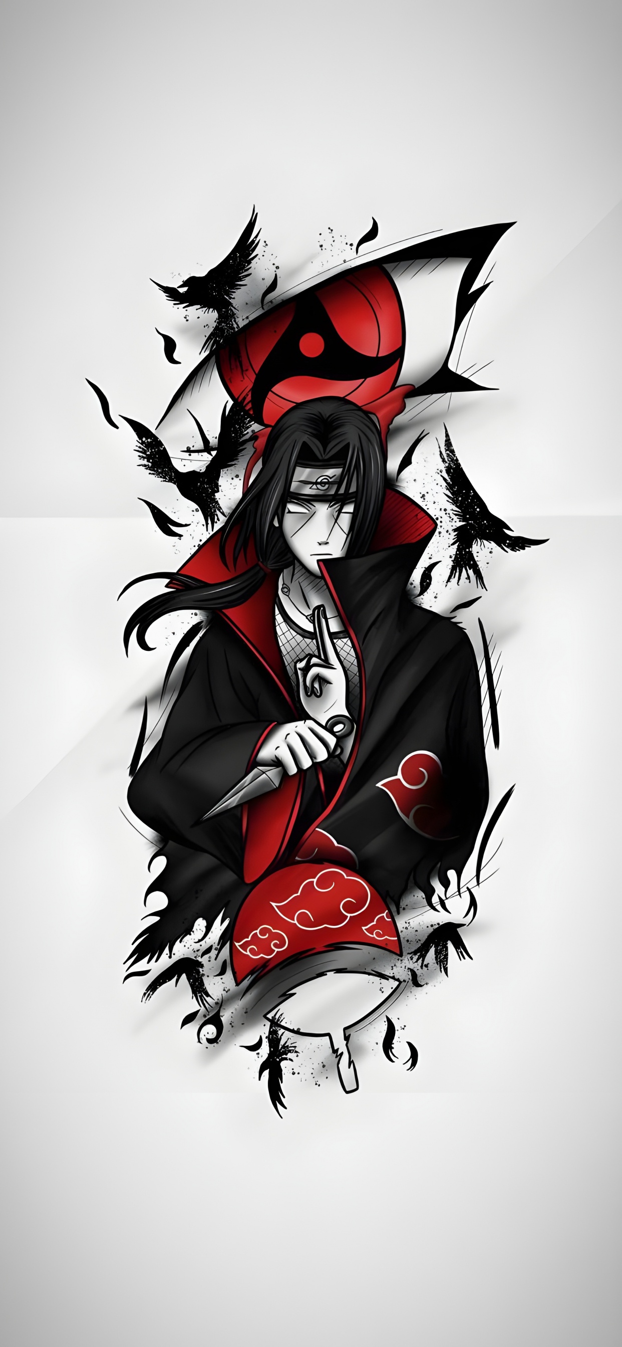 Anime, Caja Del Teléfono Itachi, Itachi Uchiha, Sasuke Uchiha, Naruto Uzumaki. Wallpaper in 1242x2688 Resolution