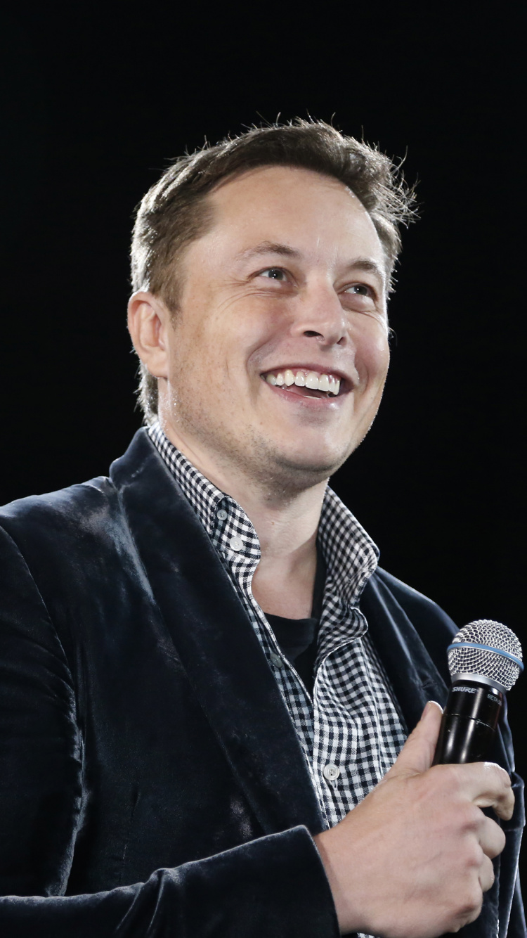 Elon Musk, Microphone, Discours, Parler en Public, la Musique de L'artiste. Wallpaper in 750x1334 Resolution