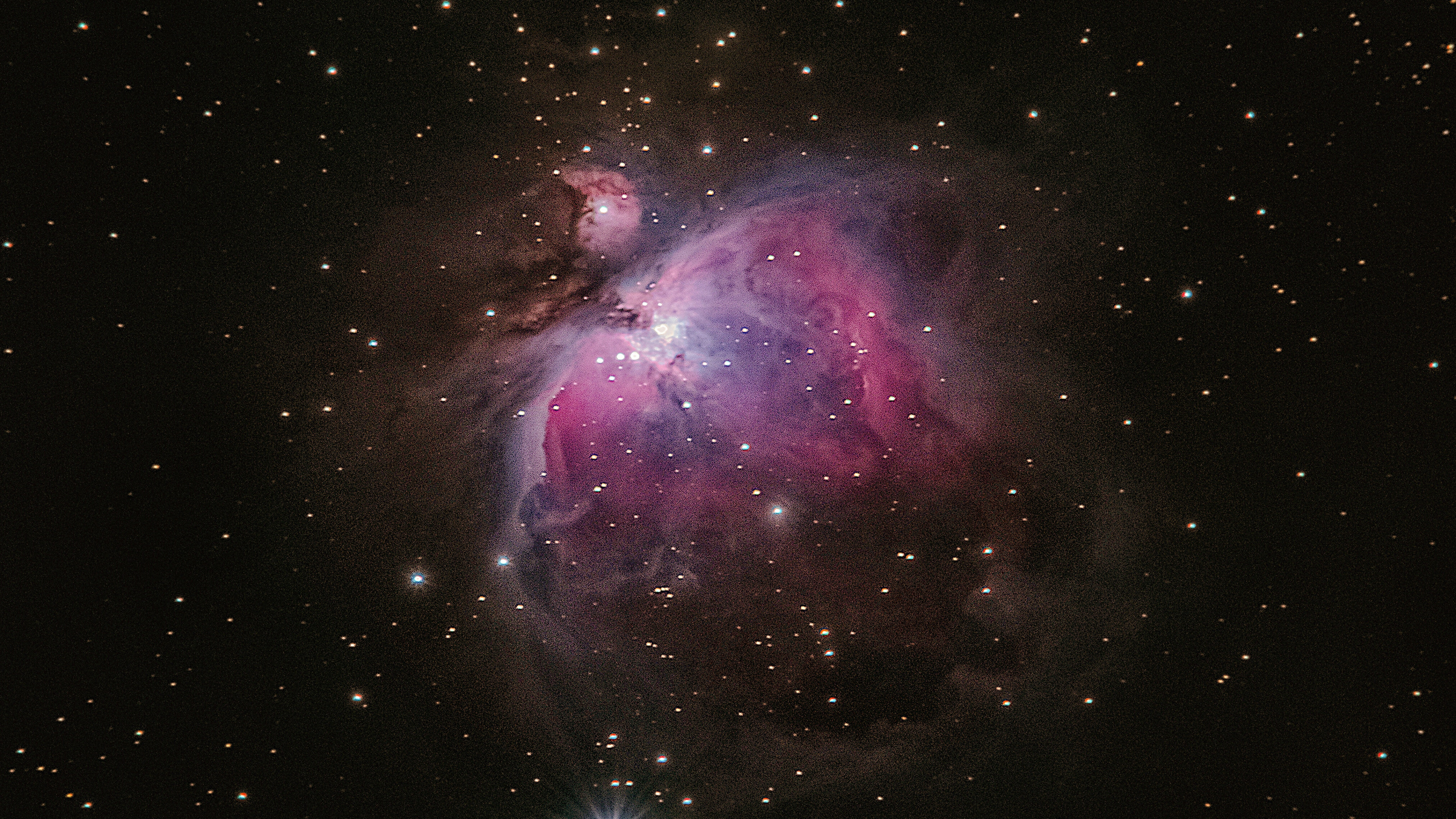 Galaxia Morada y Negra Con Estrellas. Wallpaper in 3840x2160 Resolution