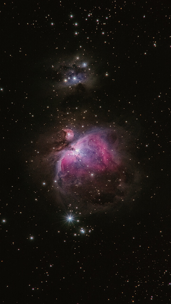 Galaxia Morada y Negra Con Estrellas. Wallpaper in 720x1280 Resolution