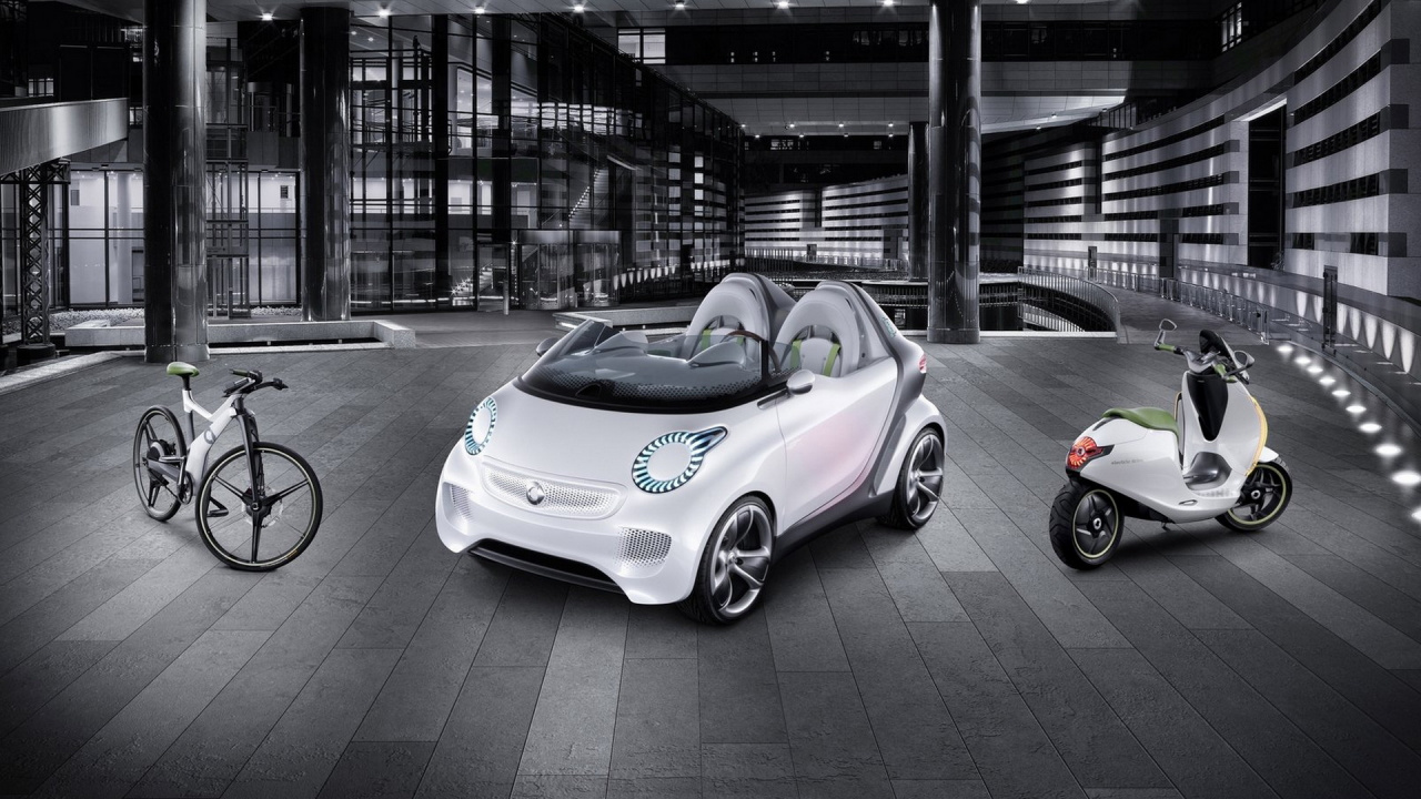 Porsche 911 Blanche et Violette Garée Sur le Trottoir Pendant la Nuit. Wallpaper in 1280x720 Resolution