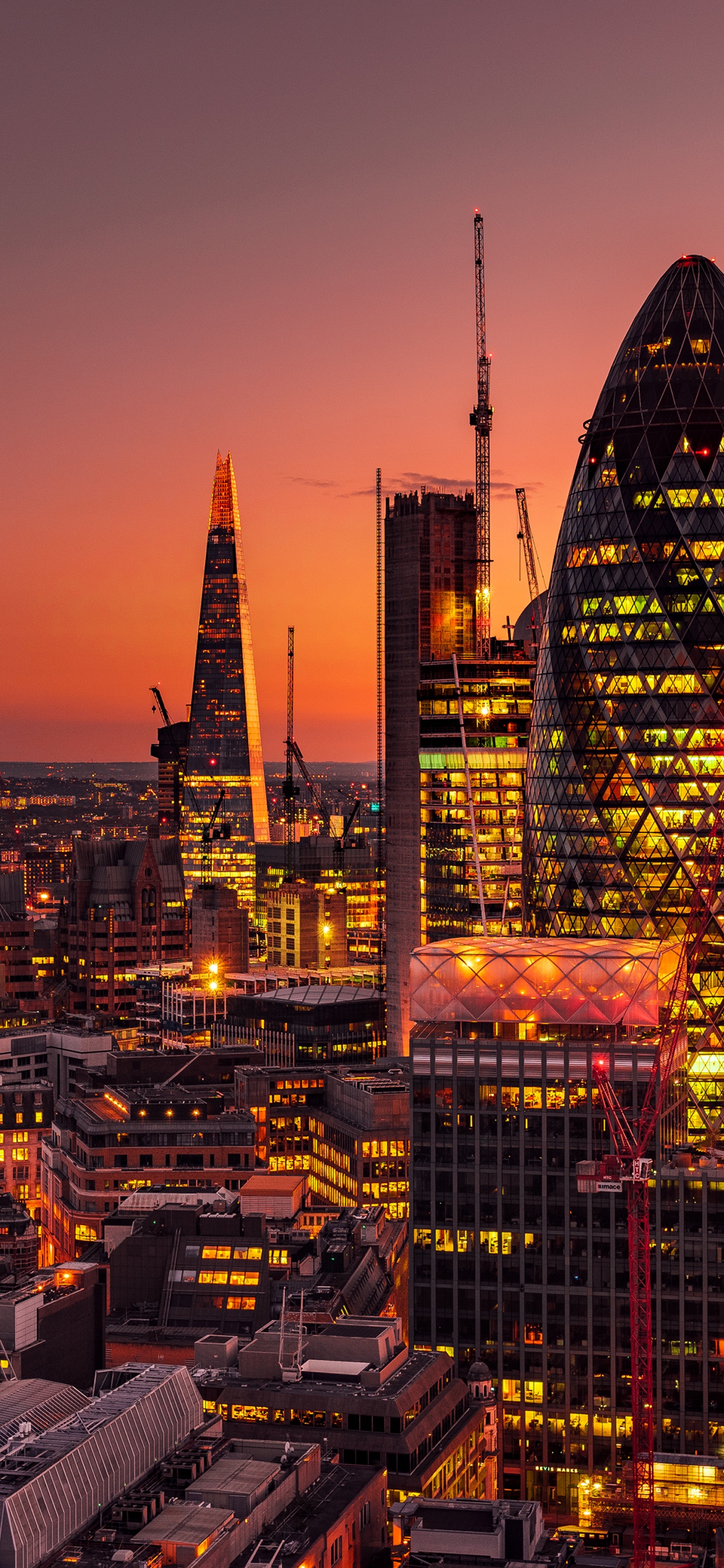 London, 30 st Mary Axe The Gherkin, The Shard, The Leadenhall Building, Skyscraper. Wallpaper in 1242x2688 Resolution