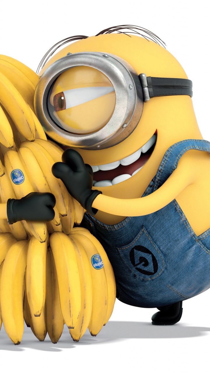 Minion Portant un Costume Jaune en Peluche. Wallpaper in 720x1280 Resolution