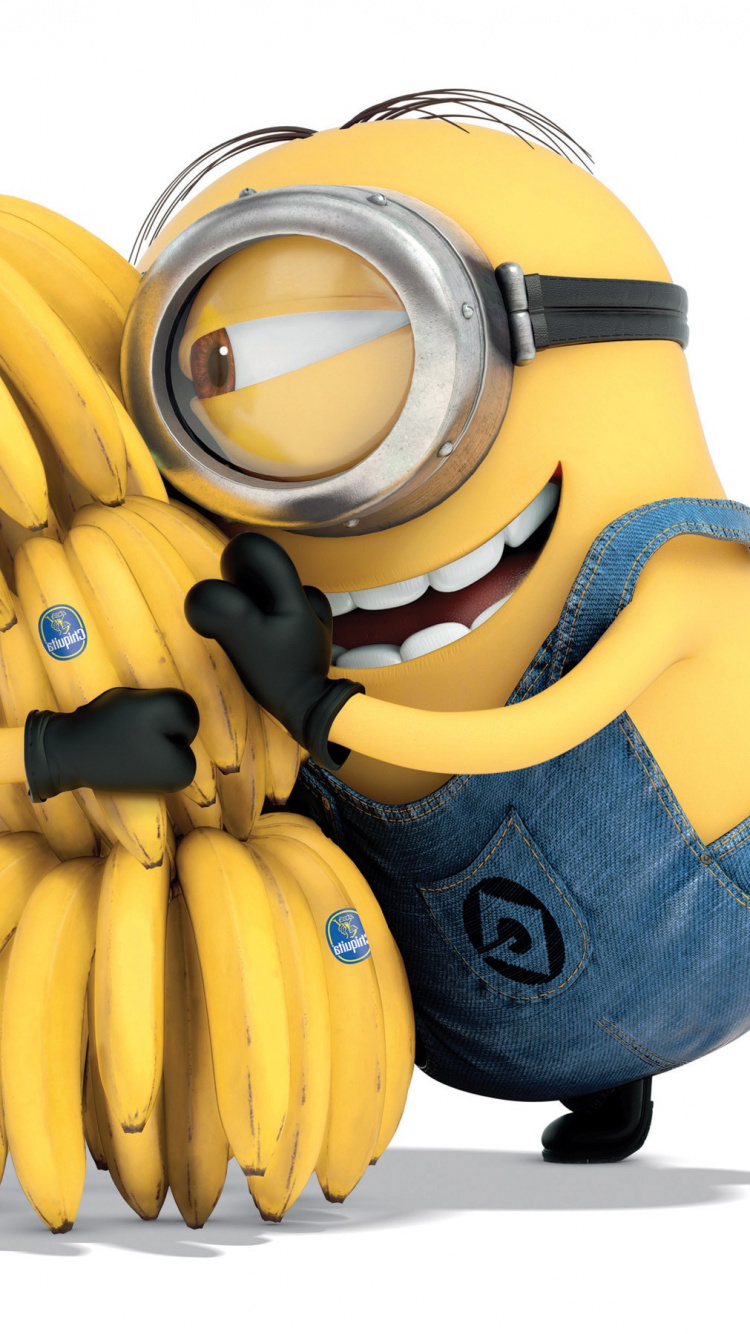 Minion Wearing Yellow Suit Plush Toy. Wallpaper in 750x1334 Resolution