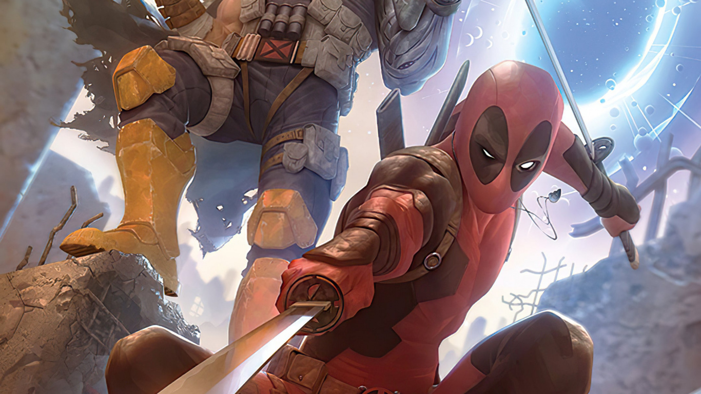 Deadpool y Cable, Josh Brolin, Wade Wilson, Cable, Domino. Wallpaper in 1366x768 Resolution