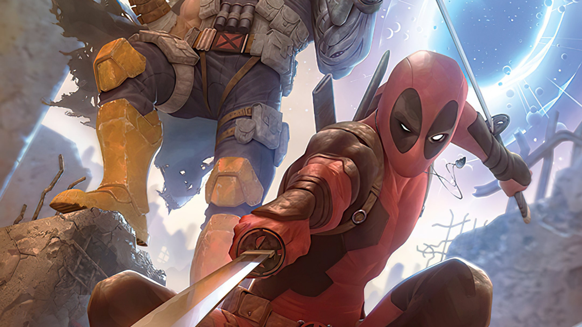 Deadpool y Cable, Josh Brolin, Wade Wilson, Cable, Domino. Wallpaper in 1920x1080 Resolution
