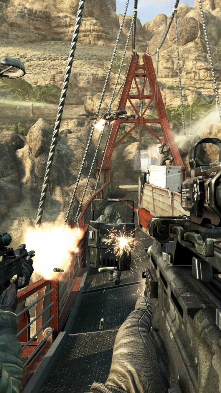 Call of Duty Black Ops Ii, Call of Duty Black Ops, Xbox 360, Treyarch, Multiplayer-video-Spiel. Wallpaper in 750x1334 Resolution