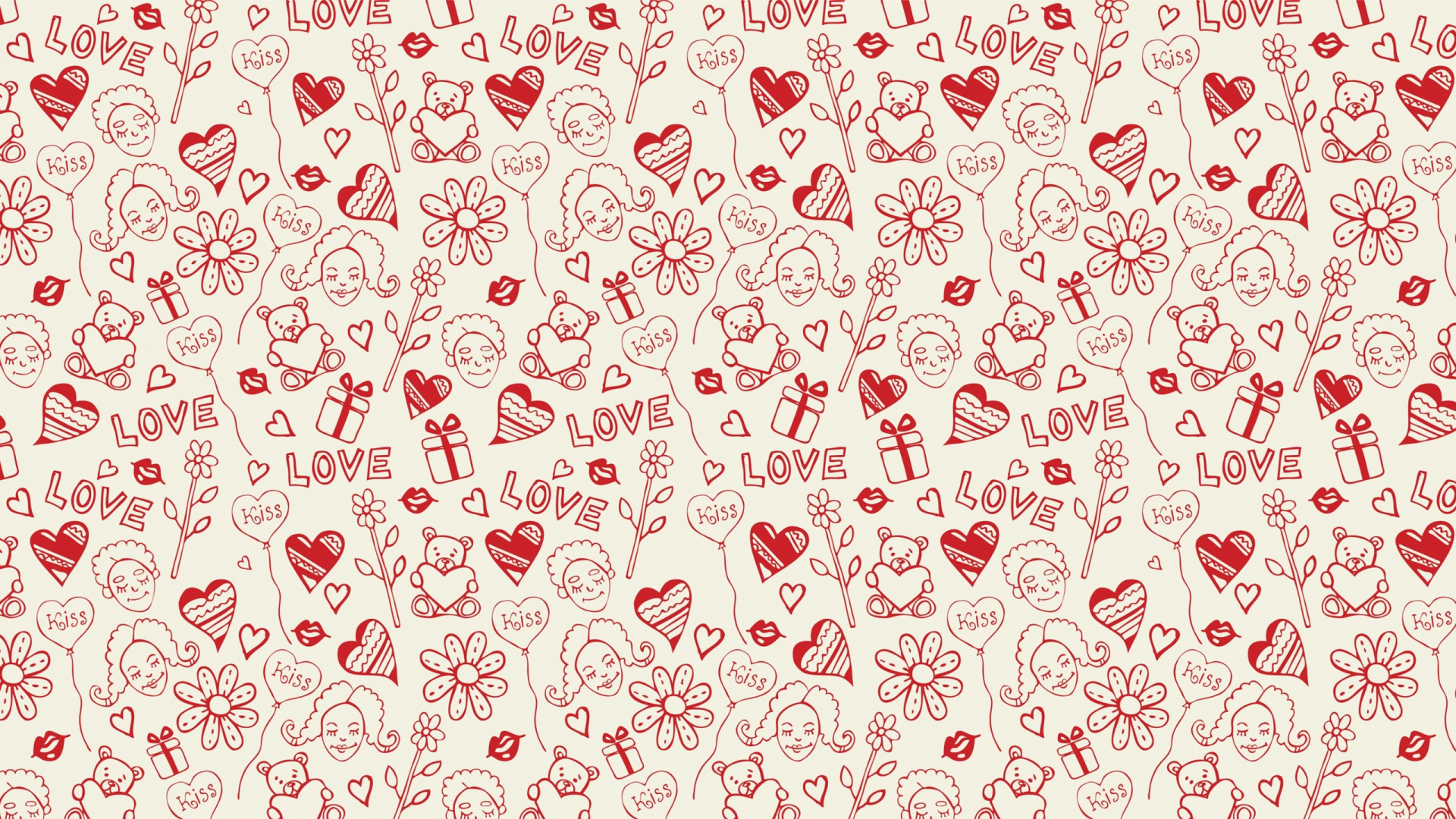 Herzen, Muster, Design, Textil, Visual Arts. Wallpaper in 1920x1080 Resolution