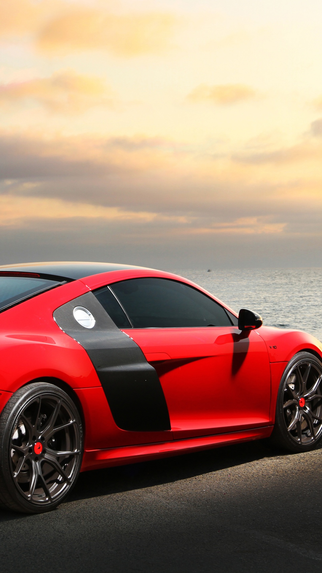 Red Ferrari 458 Italia on Beach Shore During Daytime. Wallpaper in 1080x1920 Resolution