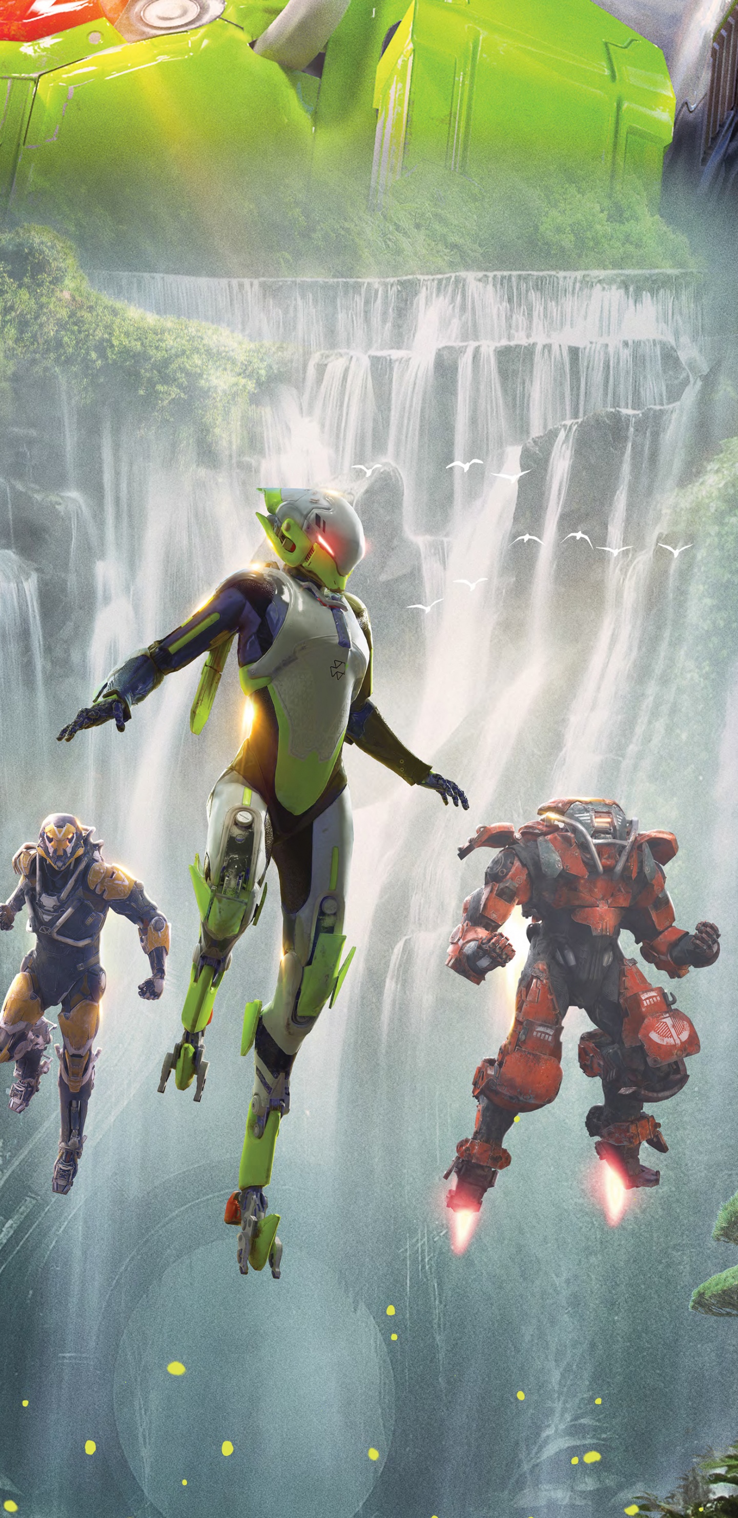 Hymne, Electronic Arts, Bioware, Green, L'effet de Masse. Wallpaper in 1440x2960 Resolution