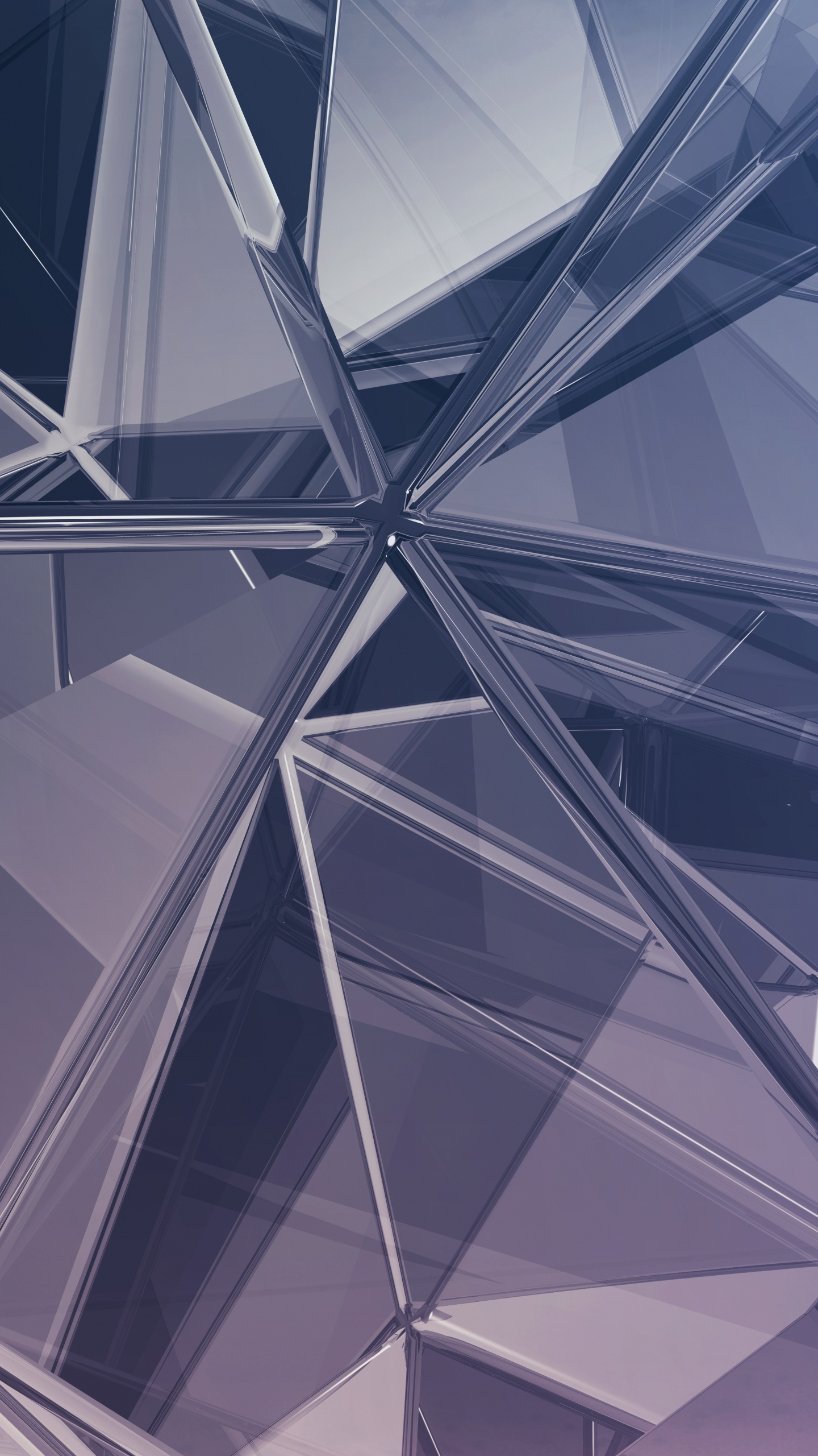 Weiße Und Schwarze Glasdecke. Wallpaper in 1440x2560 Resolution